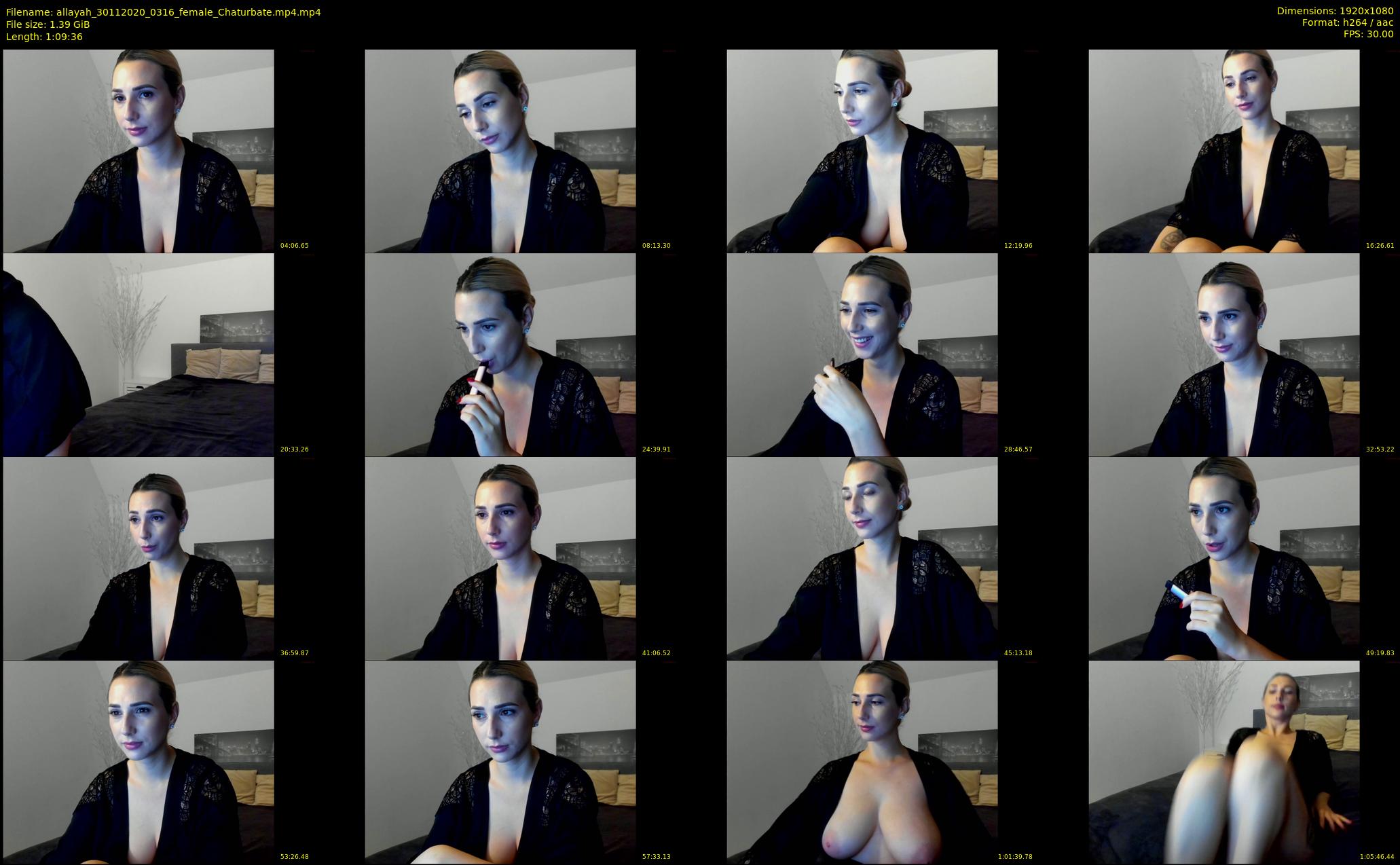 allayah — 70 minute Chaturbate female cam show recording, 1080p, Nov 30, 2020