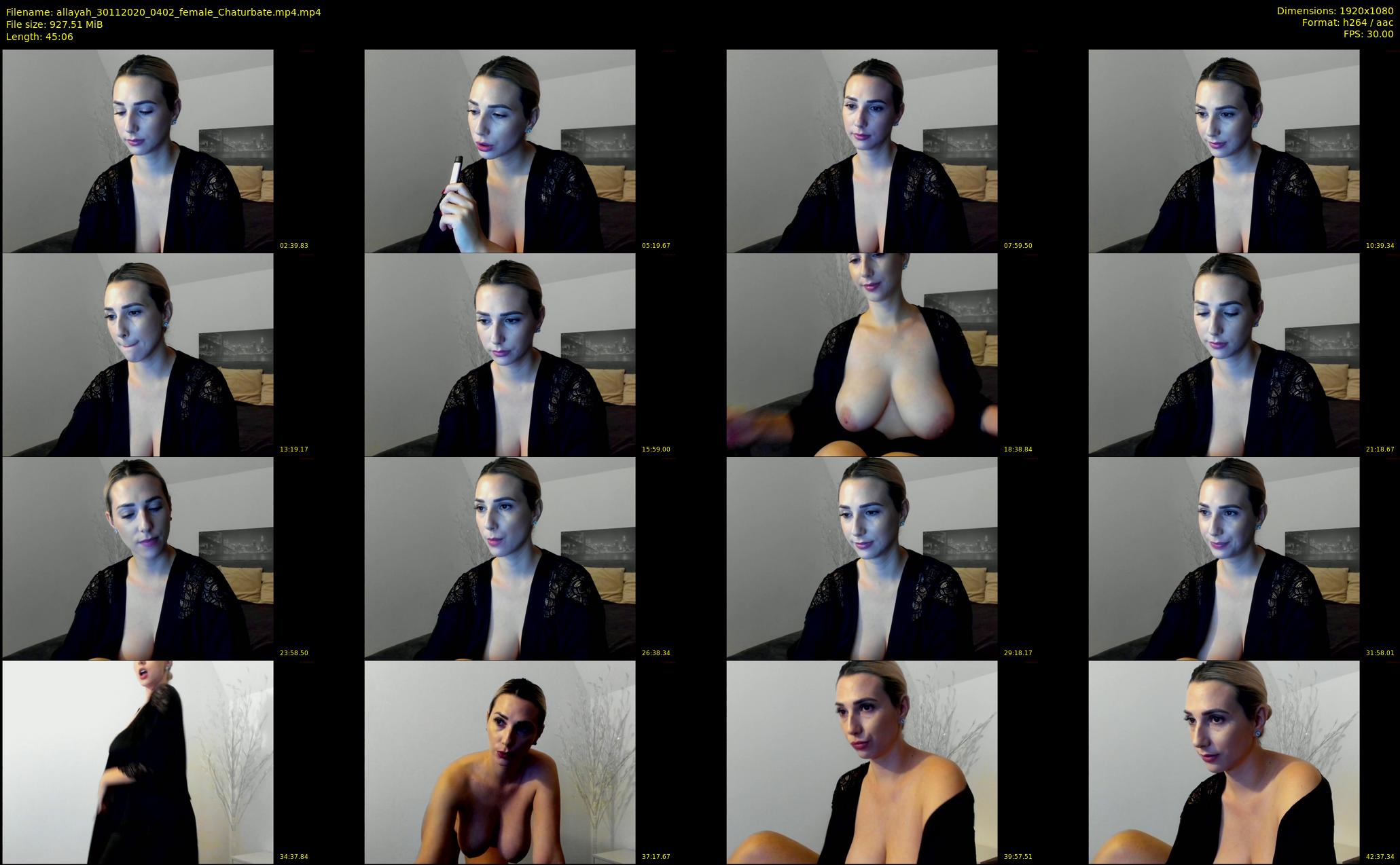 allayah — 46 minute Chaturbate female cam show recording, 1080p, Nov 30, 2020