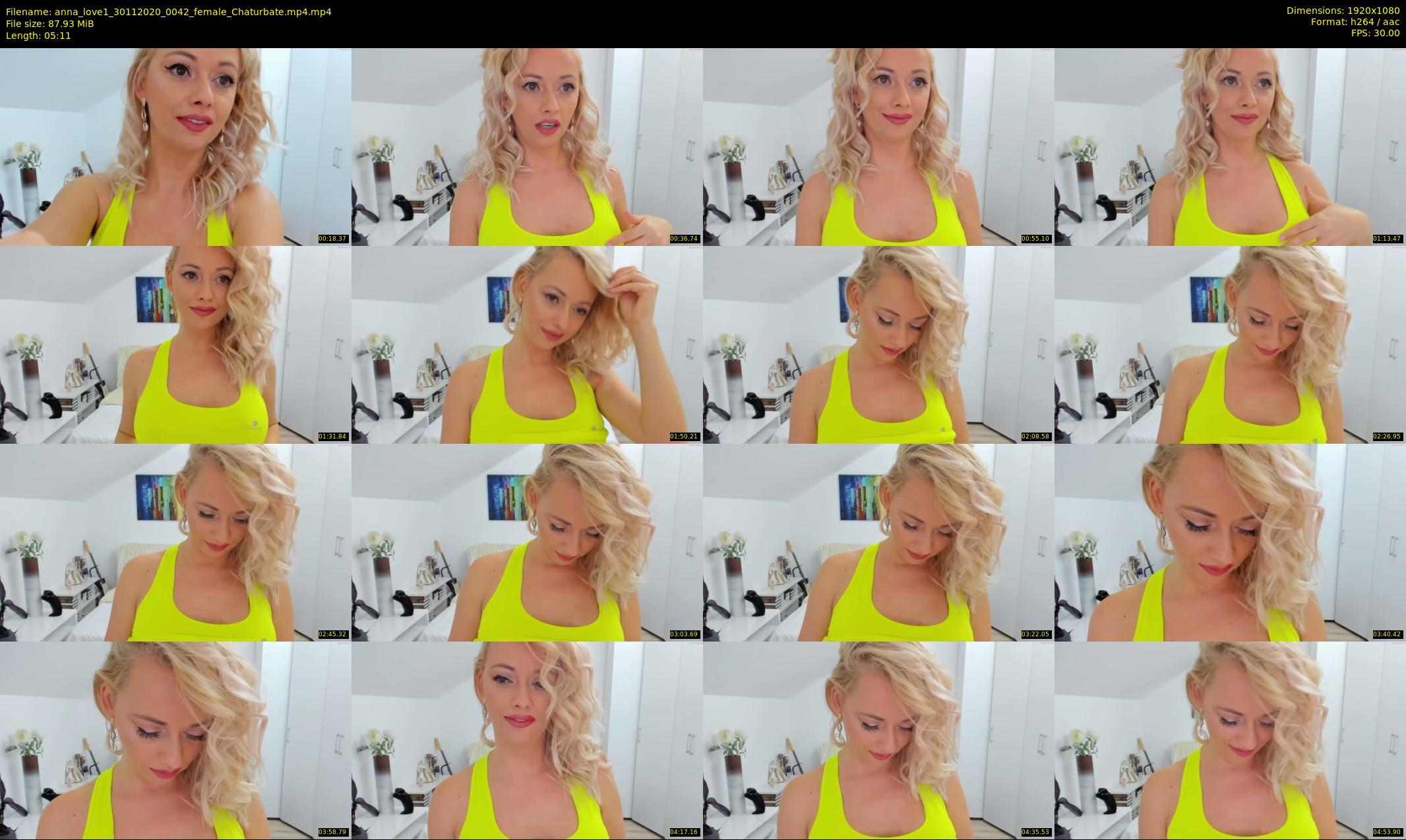 anna_love1 — 6 minute Chaturbate female cam show recording, 1080p, Nov 30, 2020