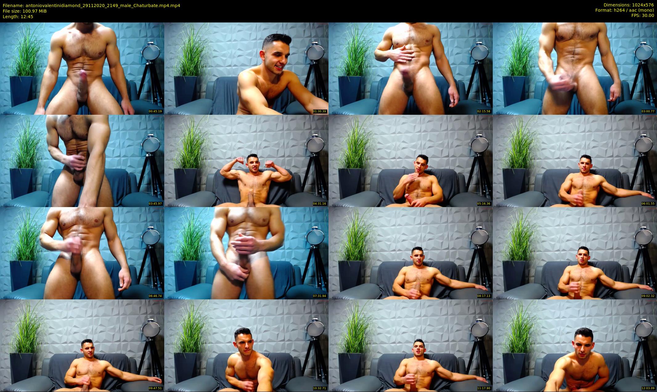 antoniovalentinidiamond — 13 minute Chaturbate male cam show recording, 480p, Nov 29, 2020