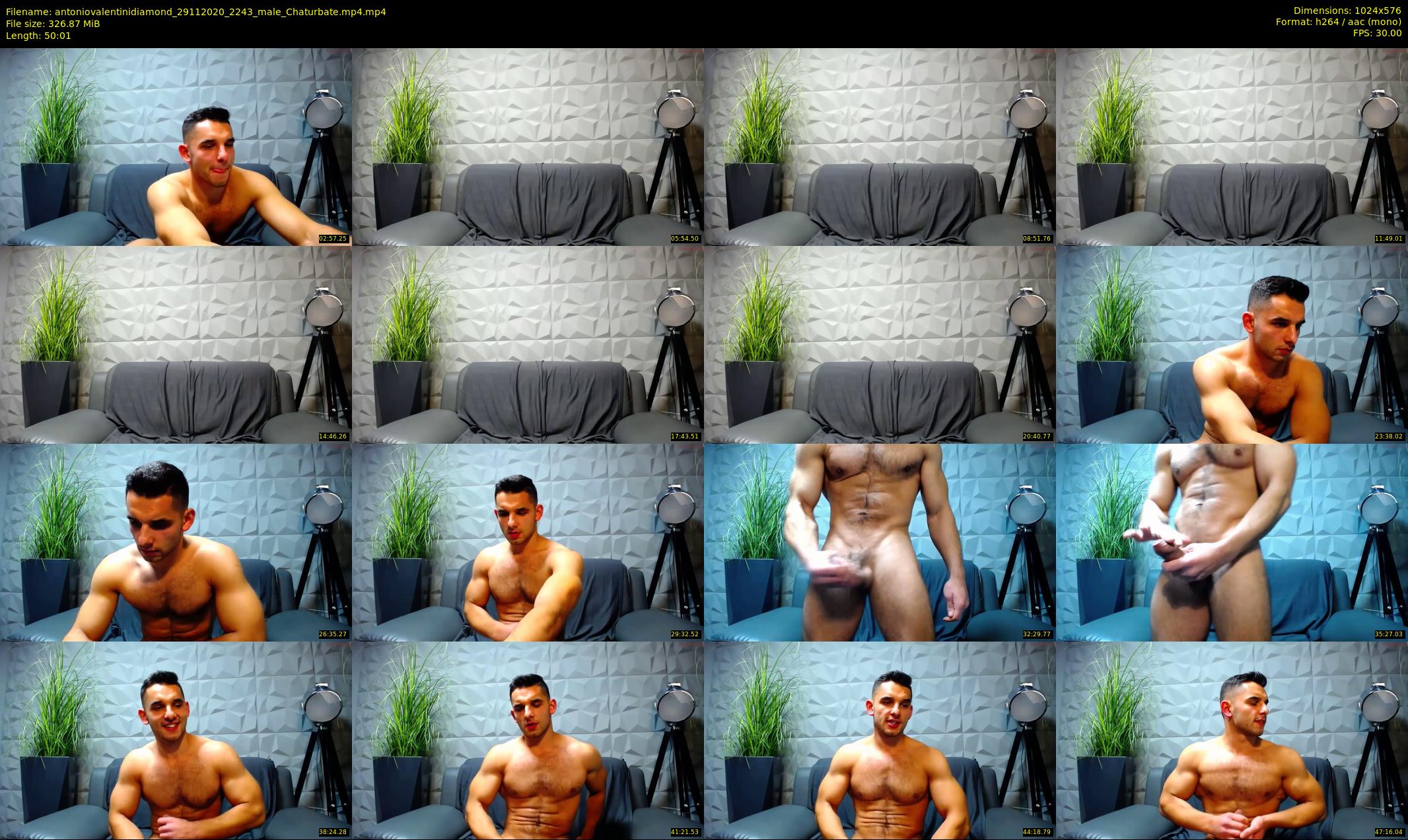 antoniovalentinidiamond — 51 minute Chaturbate male cam show recording, 480p, Nov 29, 2020
