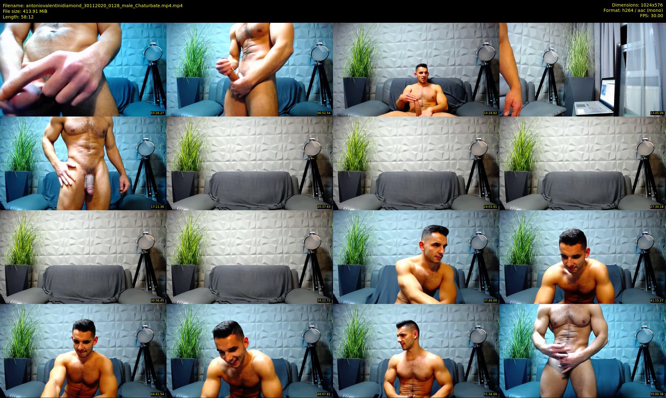 antoniovalentinidiamond — 59 minute Chaturbate male cam show recording, 480p, Nov 30, 2020