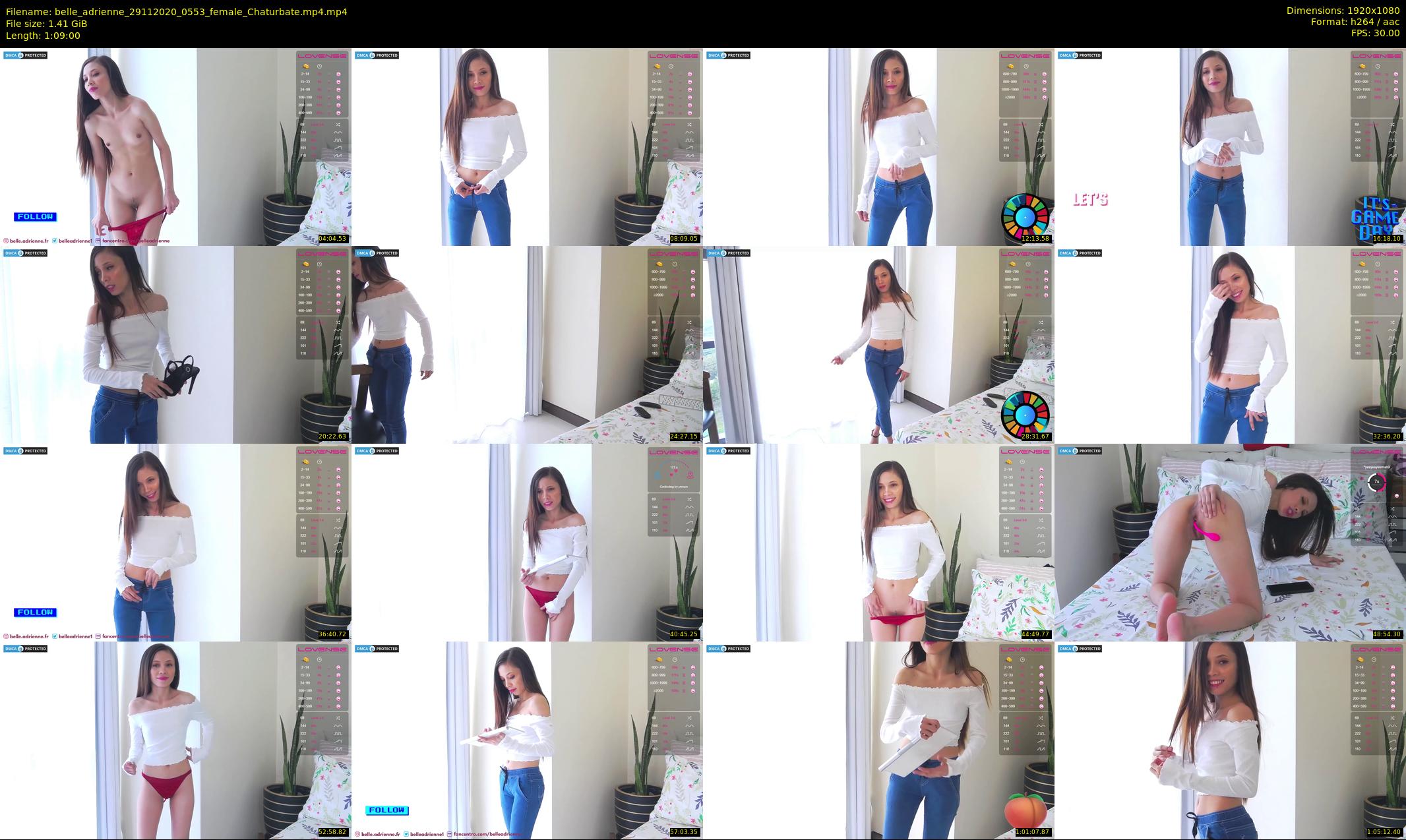belle_adrienne — 69 minute Chaturbate couple cam show recording, 1080p, Nov 29, 2020