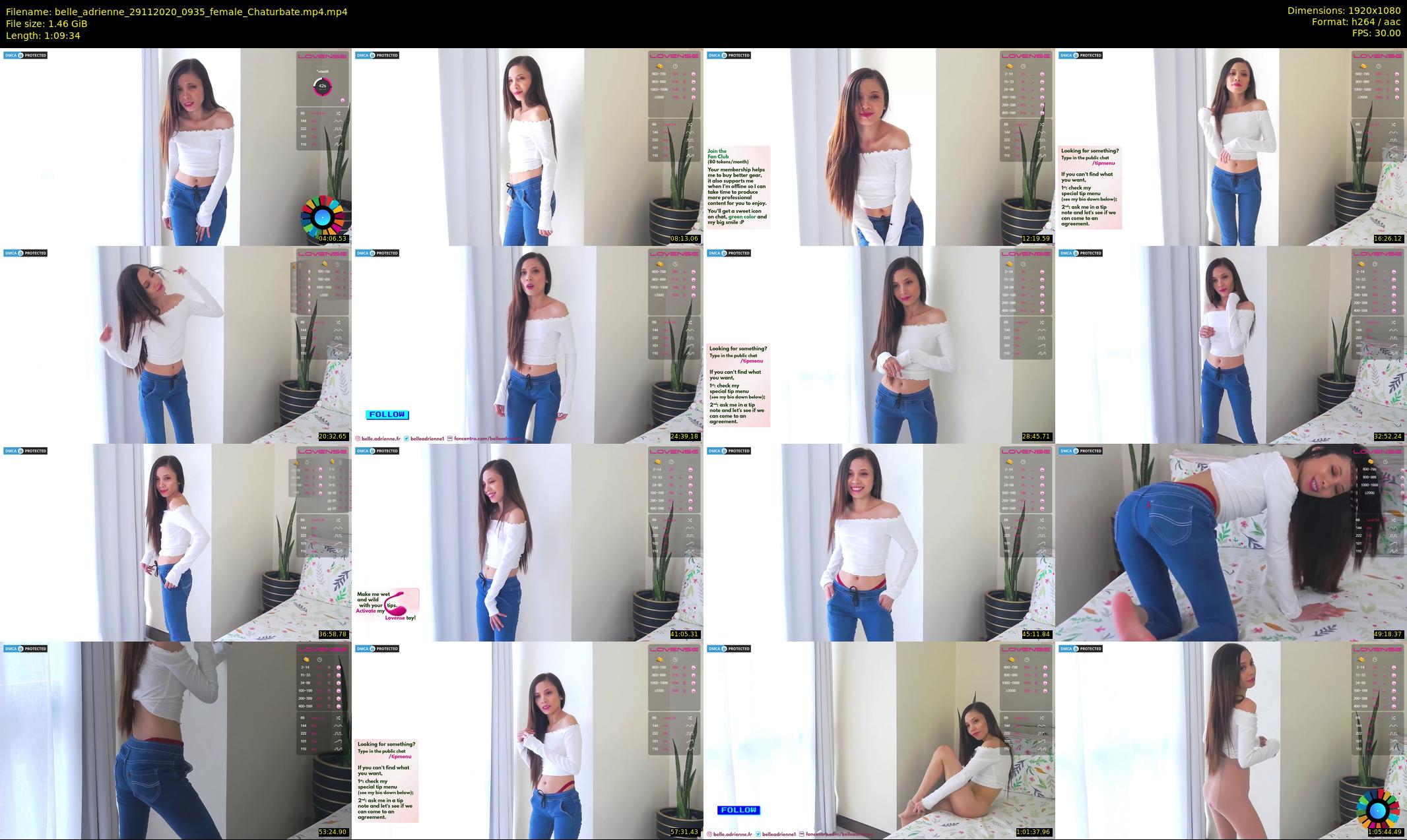belle_adrienne — 70 minute Chaturbate couple cam show recording, 1080p, Nov 29, 2020