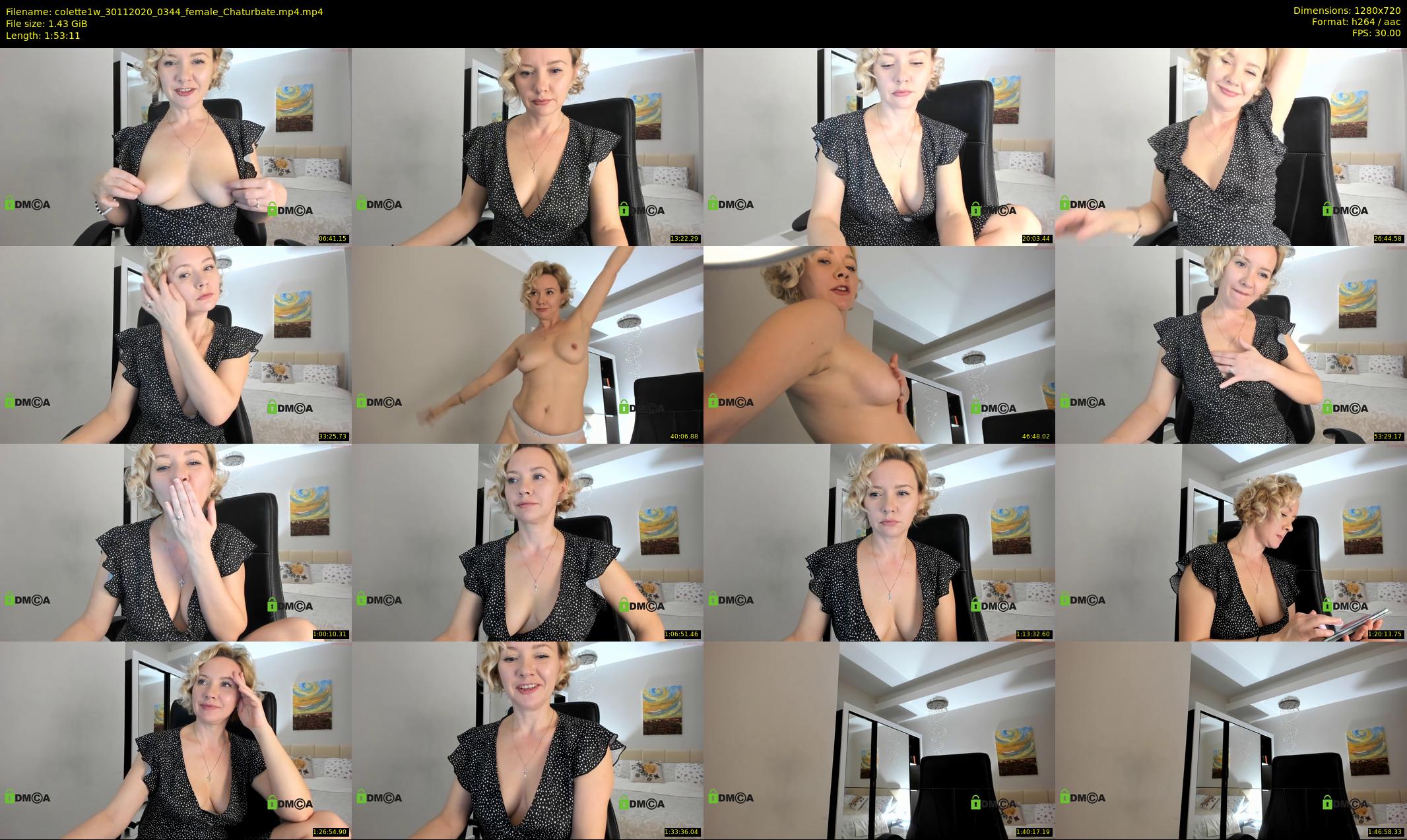 colette1w — 114 minute Chaturbate female cam show recording, 720p, Nov 30, 2020