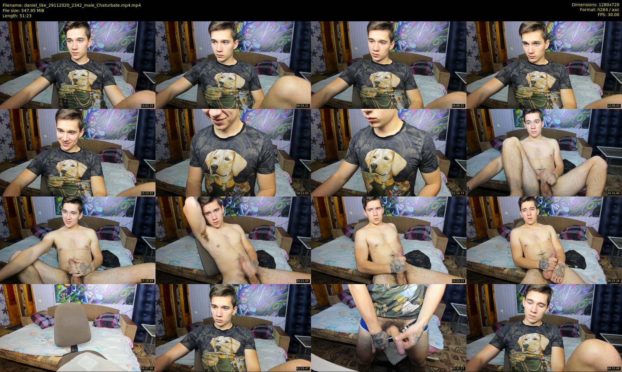 daniel_like — 52 minute Chaturbate male cam show recording, 720p, Nov 29, 2020