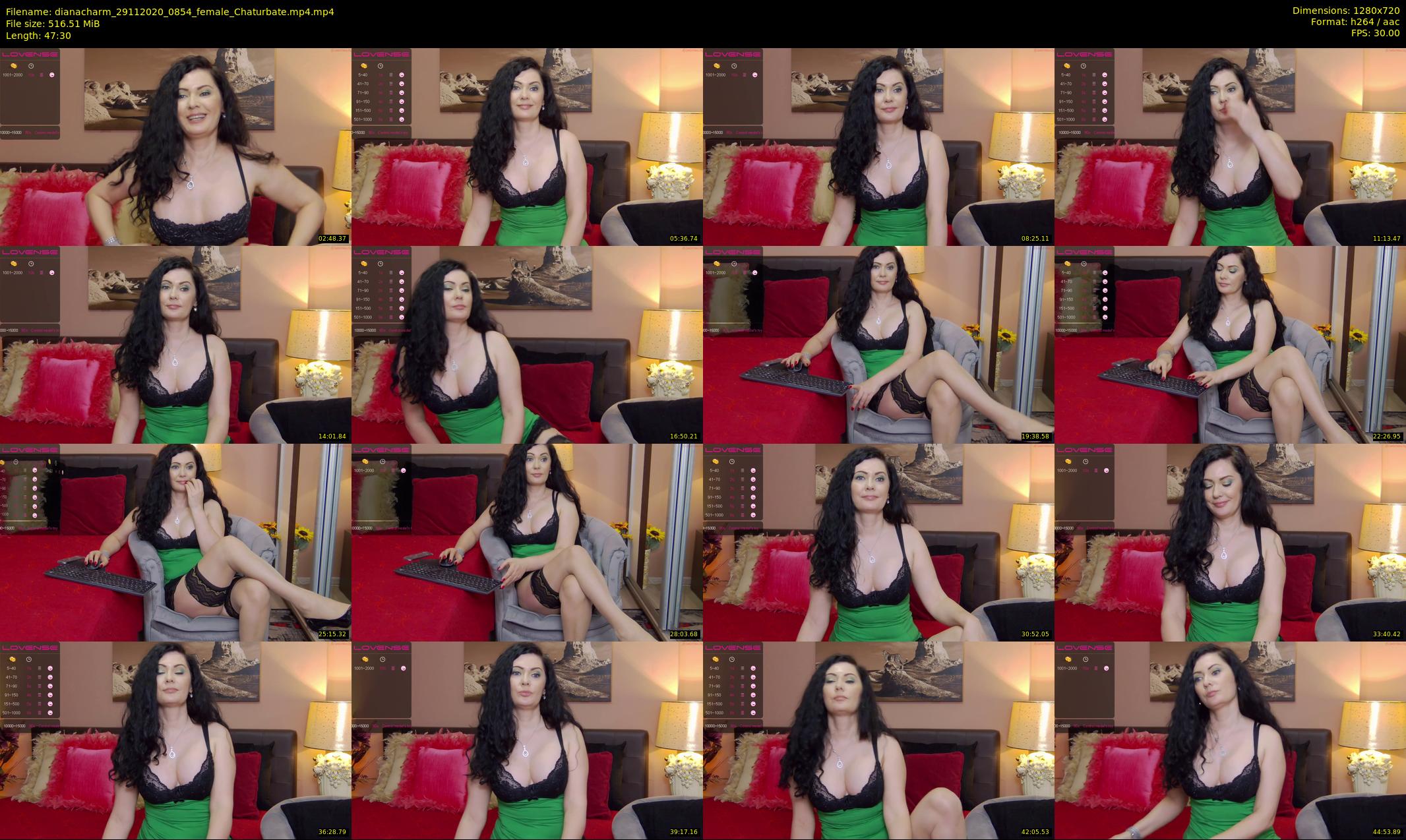 dianacharm — 48 minute Chaturbate female cam show recording, 720p, Nov 29, 2020