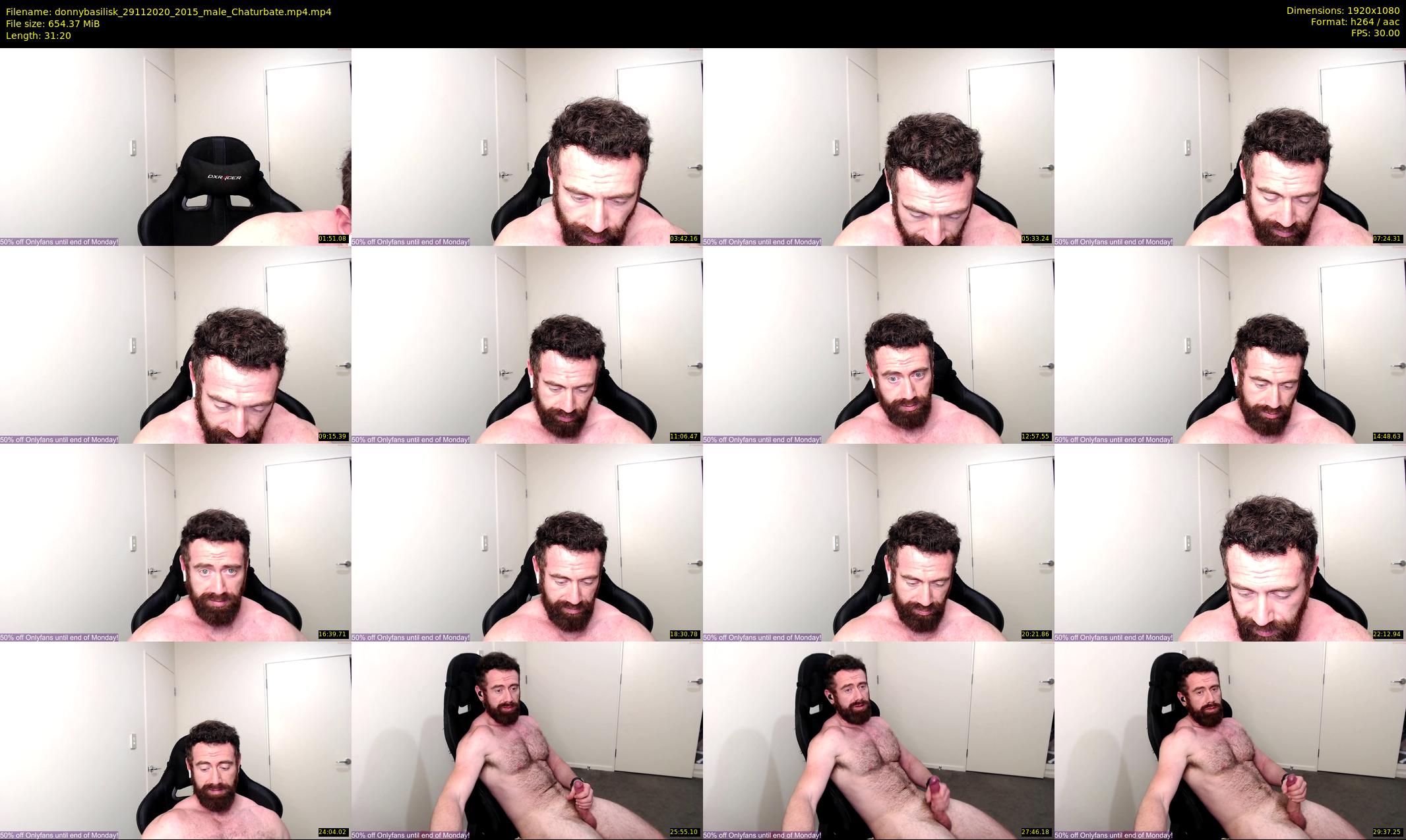 donnybasilisk — 32 minute Chaturbate male cam show recording, 1080p, Nov 29, 2020