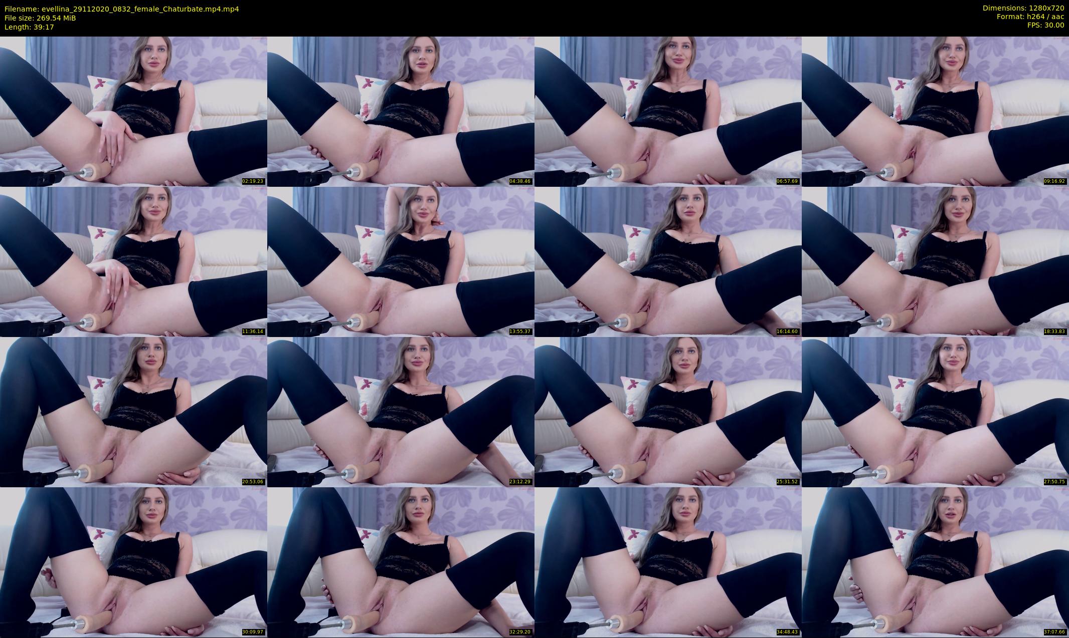 evellina — 40 minute Chaturbate female cam show recording, 720p, Nov 29, 2020