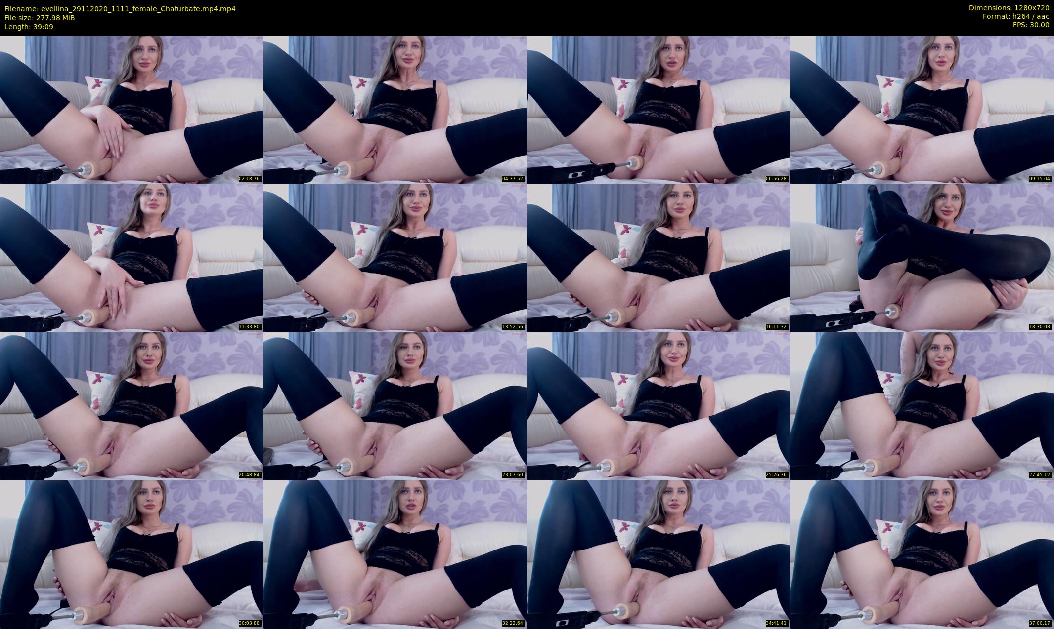 evellina — 40 minute Chaturbate female cam show recording, 720p, Nov 29, 2020