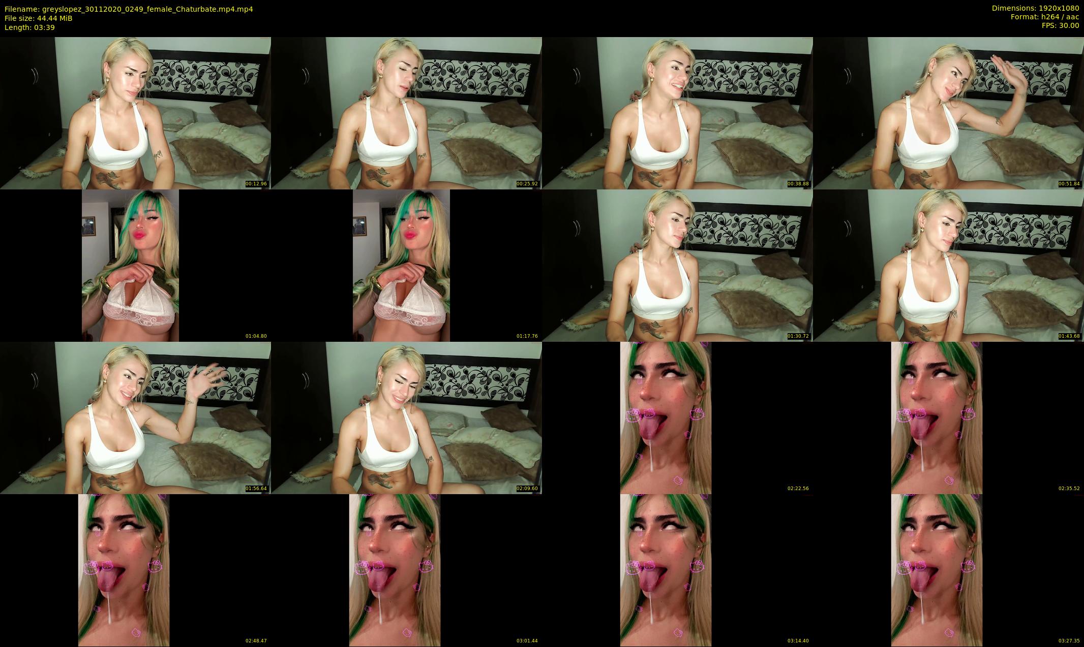 greyslopez — 4 minute Chaturbate female cam show recording, 1080p, Nov 30, 2020