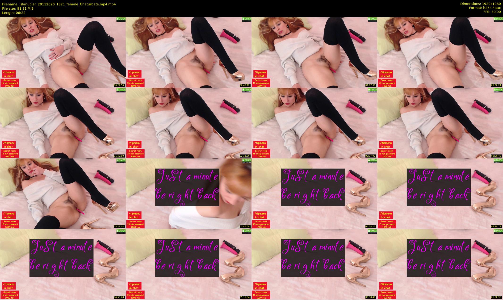 islanublar — 7 minute Chaturbate female cam show recording, 1080p, Nov 29, 2020