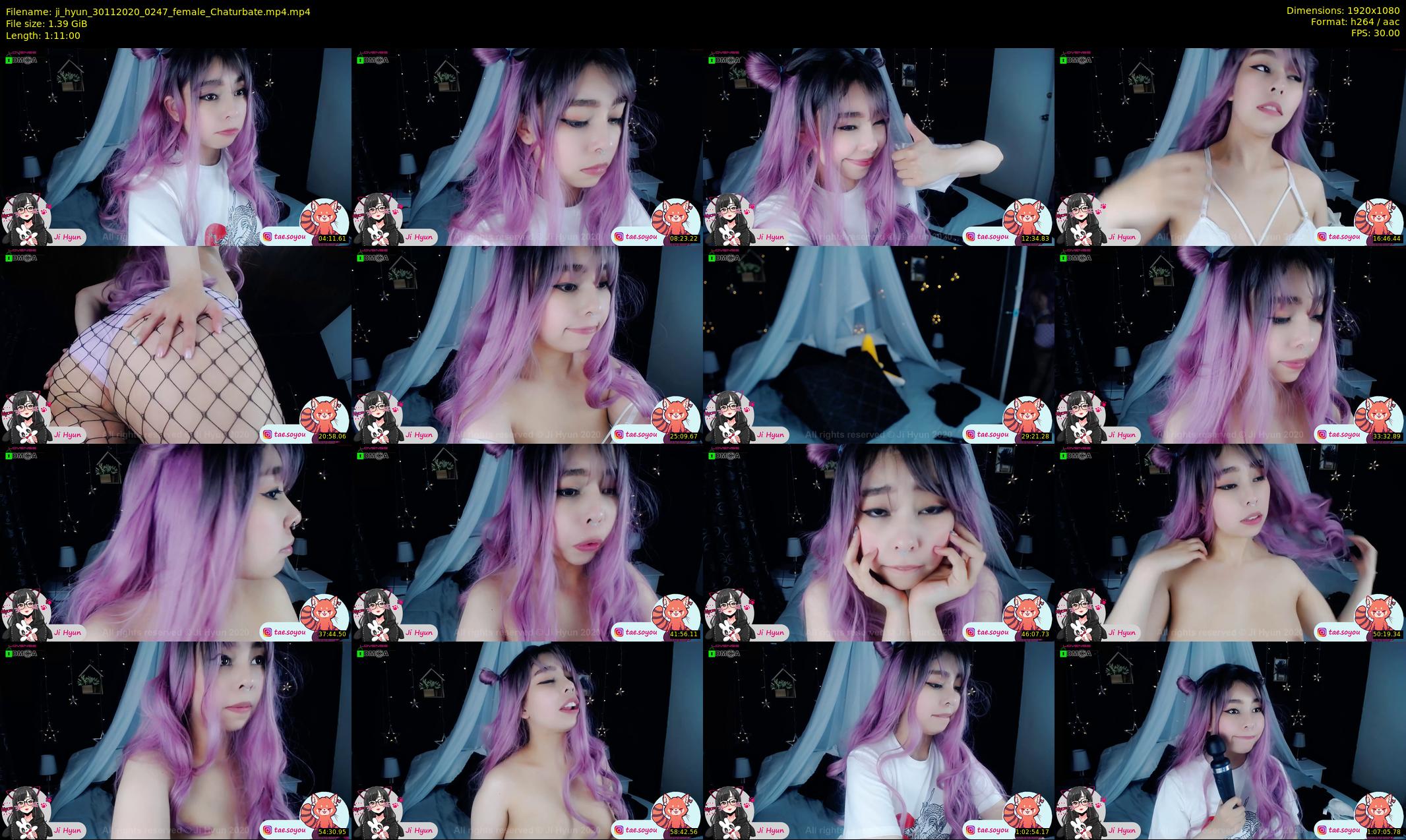 ji_hyun — 71 minute Chaturbate female cam show recording, 1080p, Nov 30, 2020