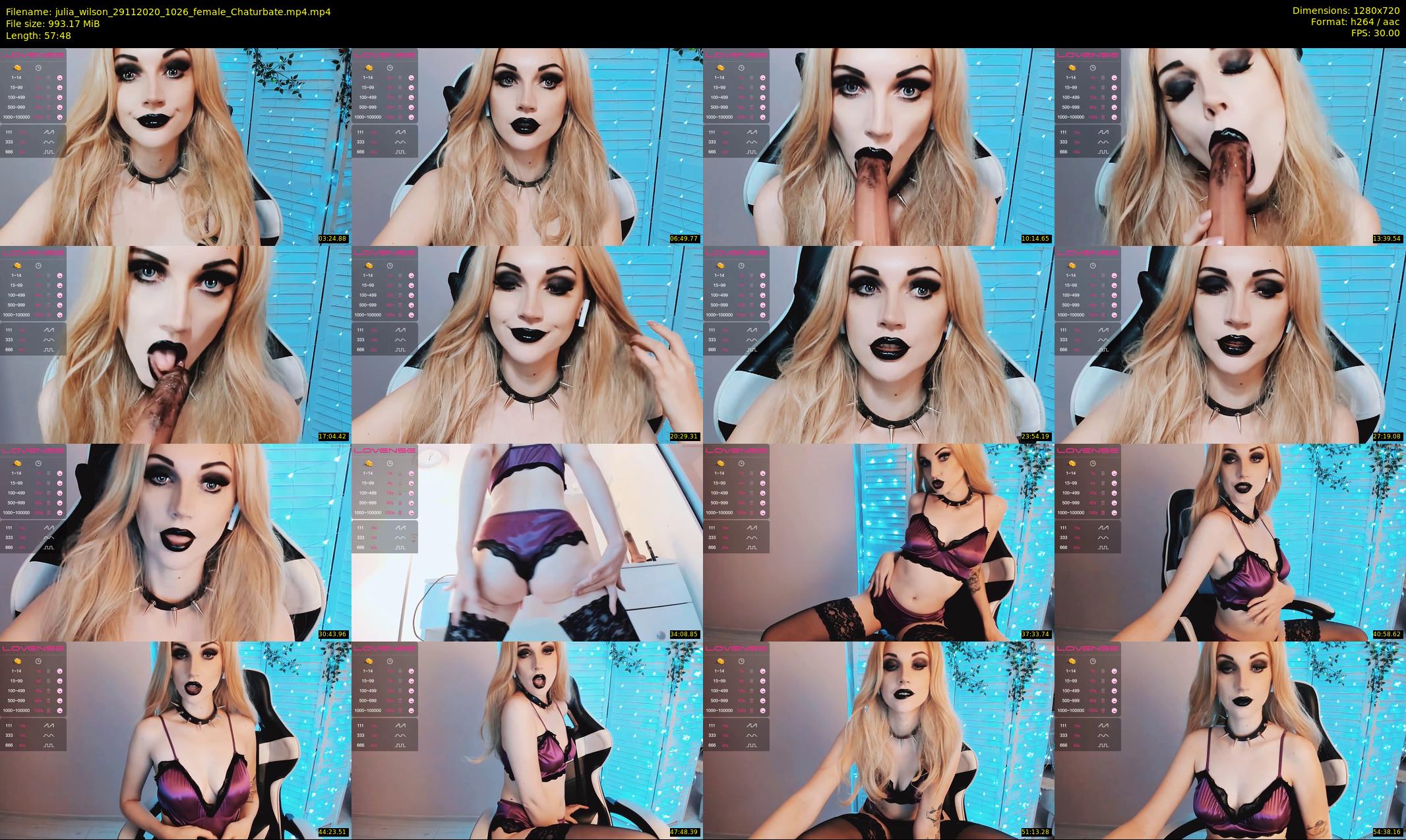 julia_wilson — 58 minute Chaturbate female cam show recording, 720p, Nov 29, 2020
