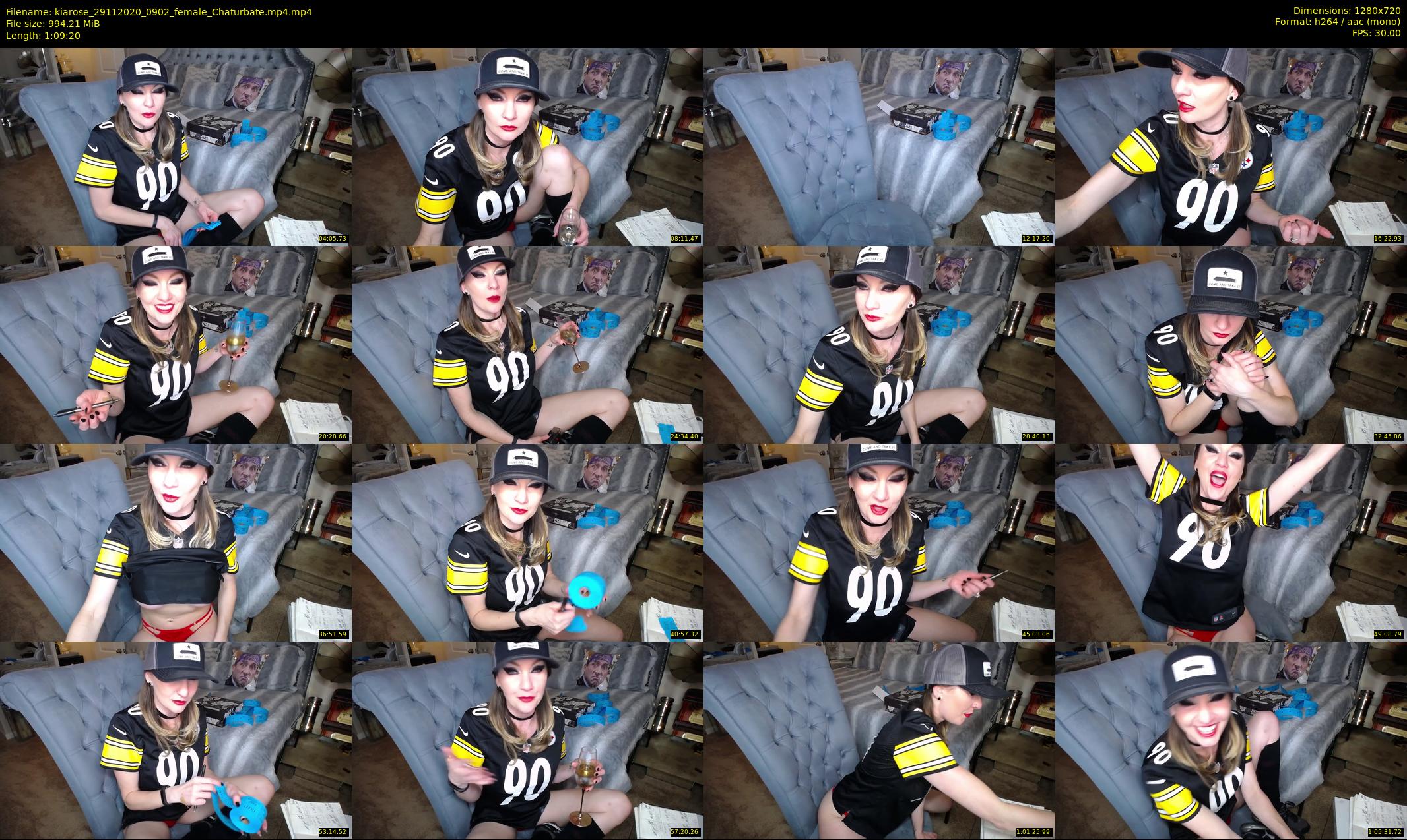 kiarose — 70 minute Chaturbate female cam show recording, 720p, Nov 29, 2020