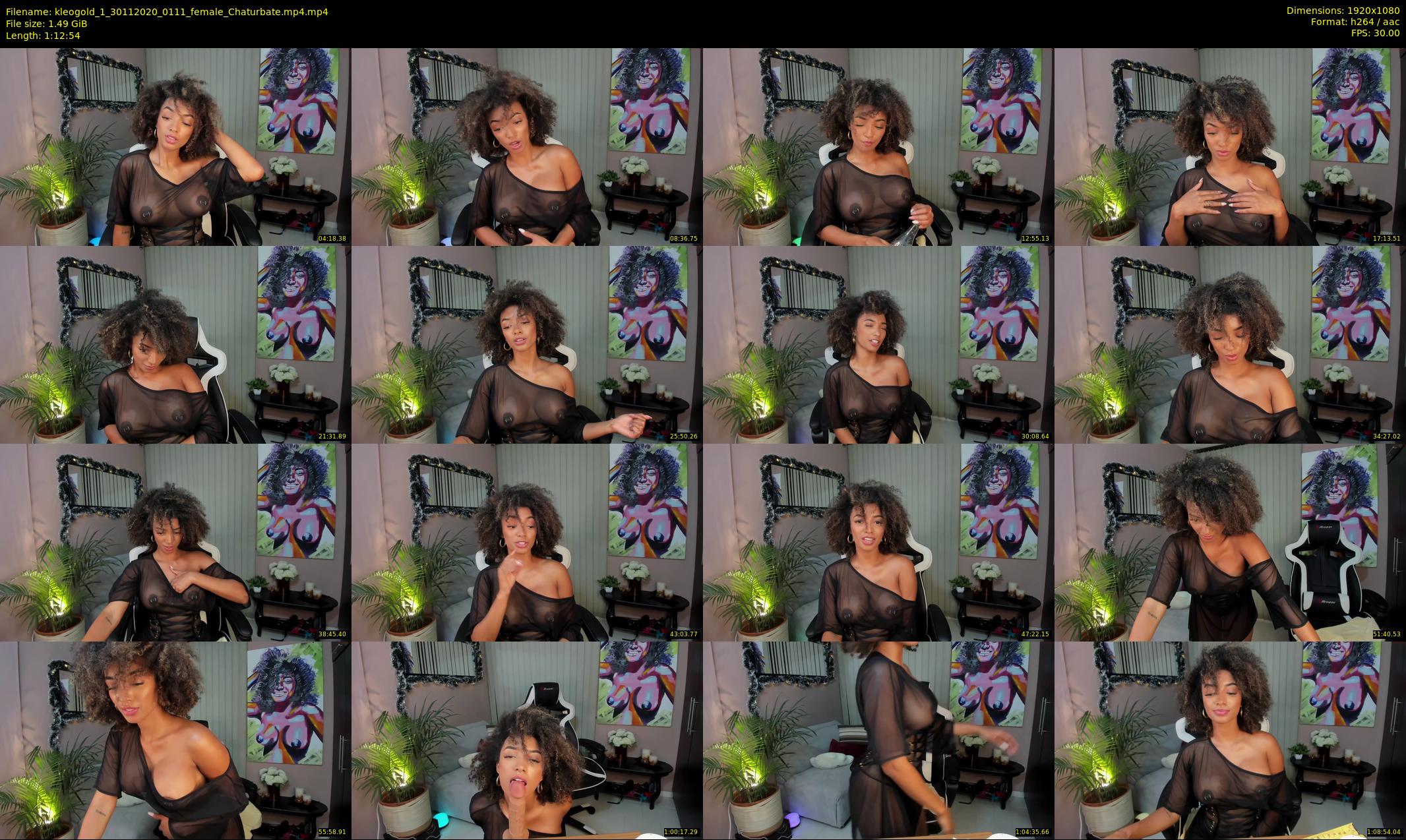 kleogold_1 — 73 minute Chaturbate female cam show recording, 1080p, Nov 30, 2020