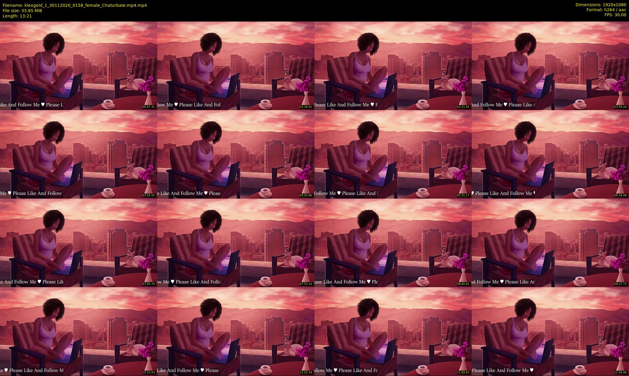 kleogold_1 — 14 minute Chaturbate female cam show recording, 1080p, Nov 30, 2020