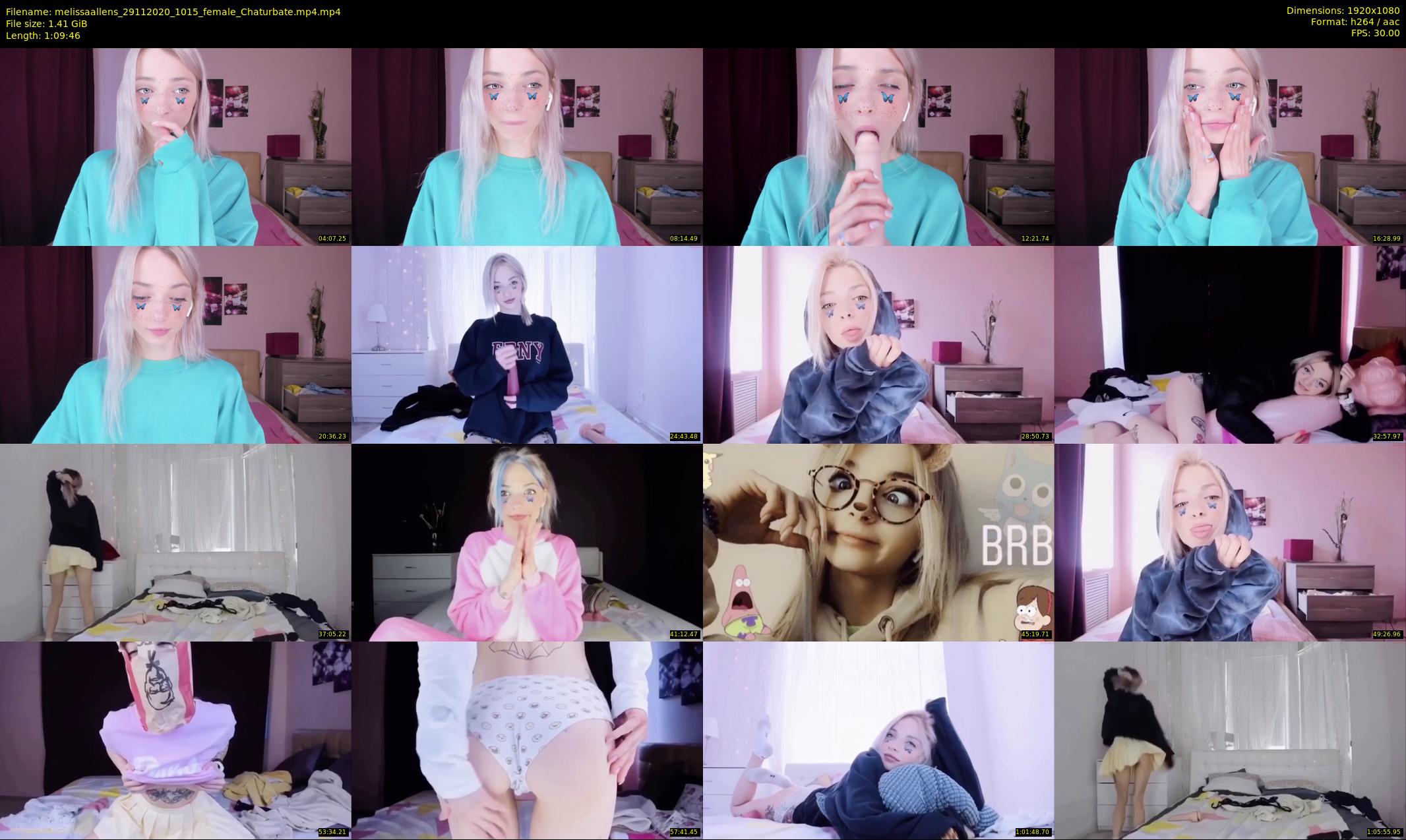 melissaallens — 70 minute Chaturbate female cam show recording, 1080p, Nov 29, 2020