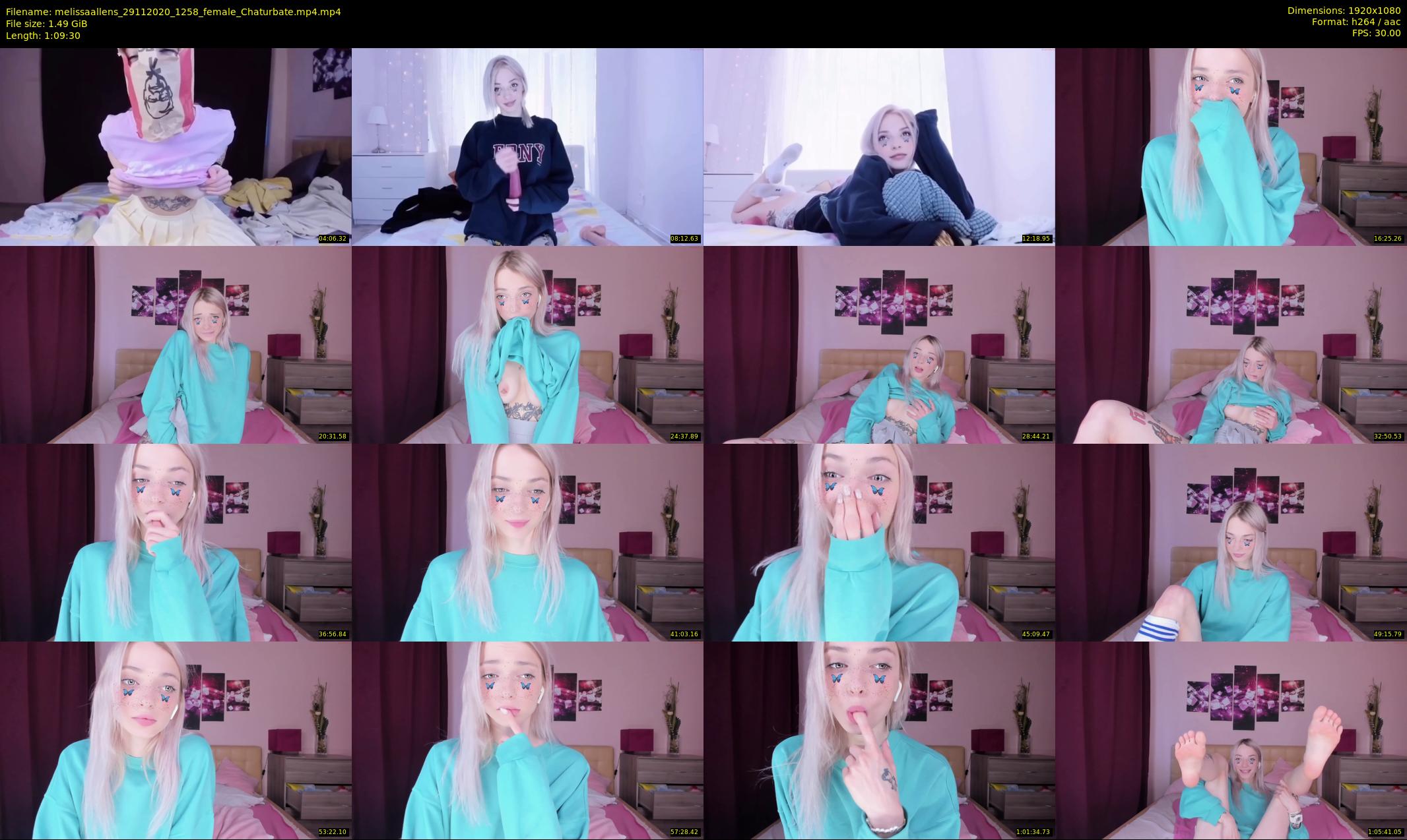 melissaallens — 70 minute Chaturbate female cam show recording, 1080p, Nov 29, 2020