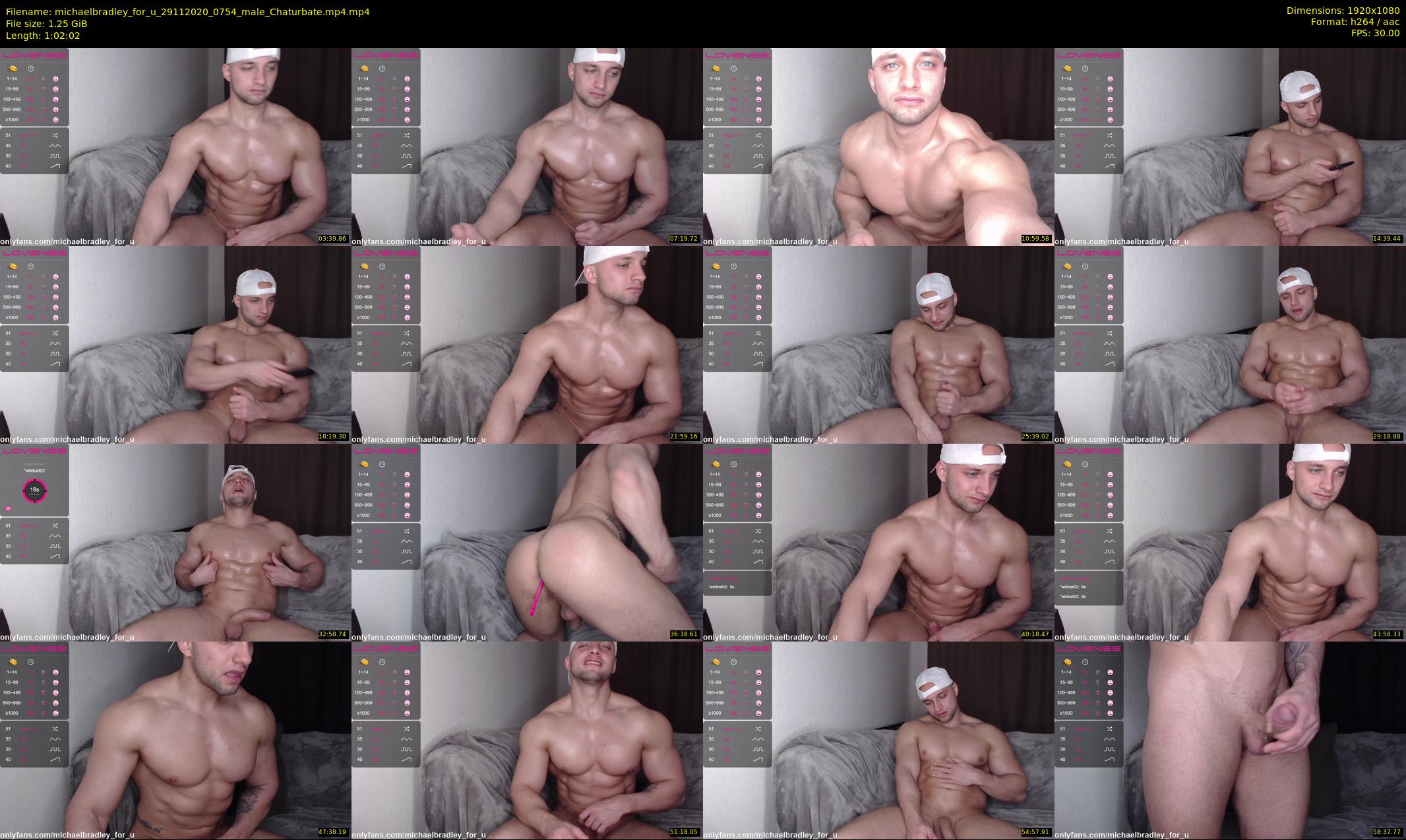 michaelbradley_for_u — 63 minute Chaturbate male cam show recording, 1080p, Nov 29, 2020