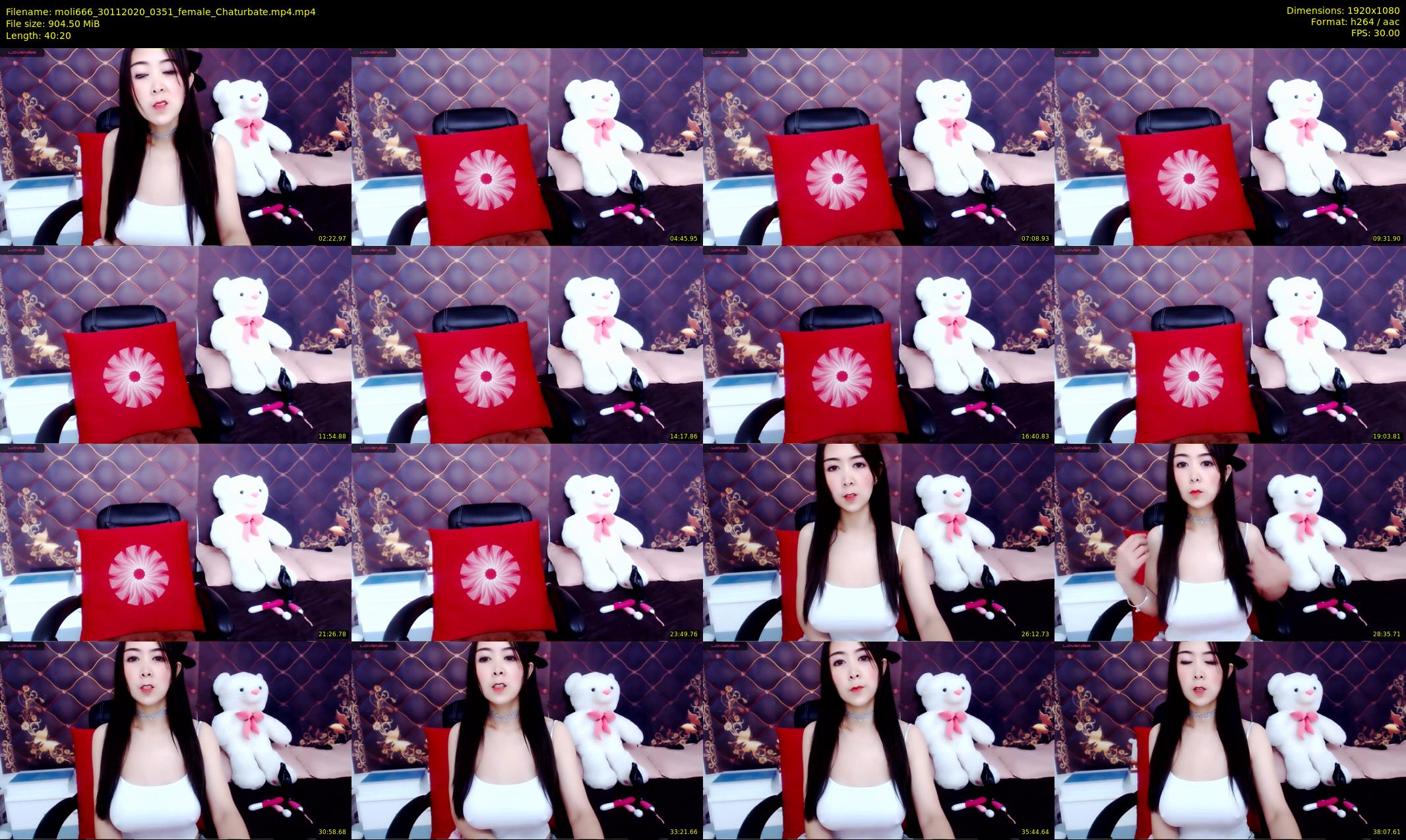 moli666 — 41 minute Chaturbate female cam show recording, 1080p, Nov 30, 2020