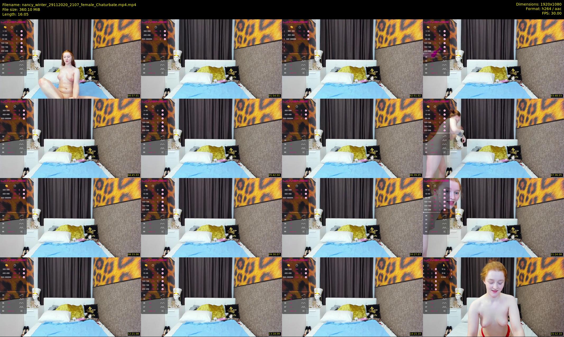 nancy_winter — 17 minute Chaturbate female cam show recording, 1080p, Nov 29, 2020