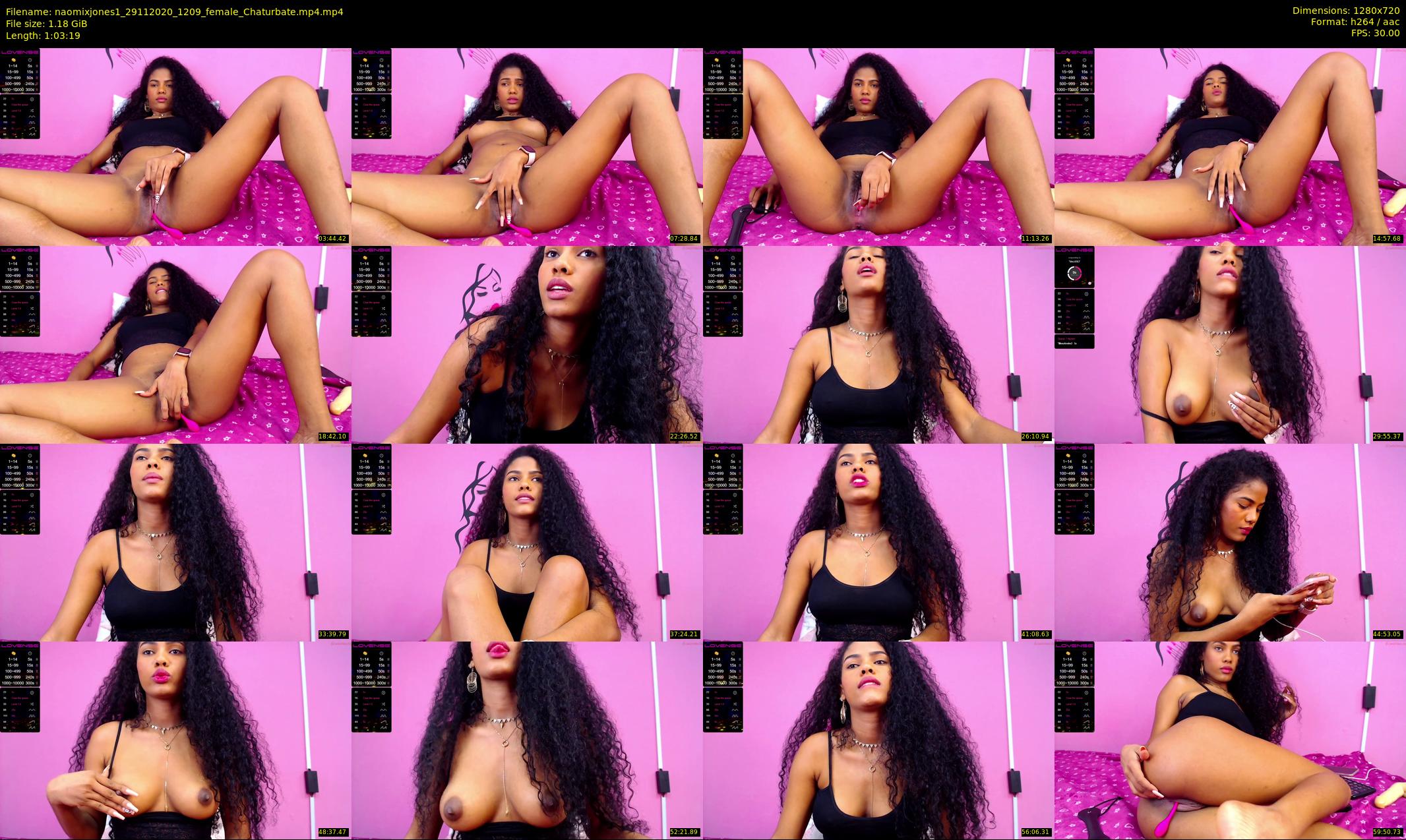 naomixjones1 — 64 minute Chaturbate female cam show recording, 720p, Nov 29, 2020