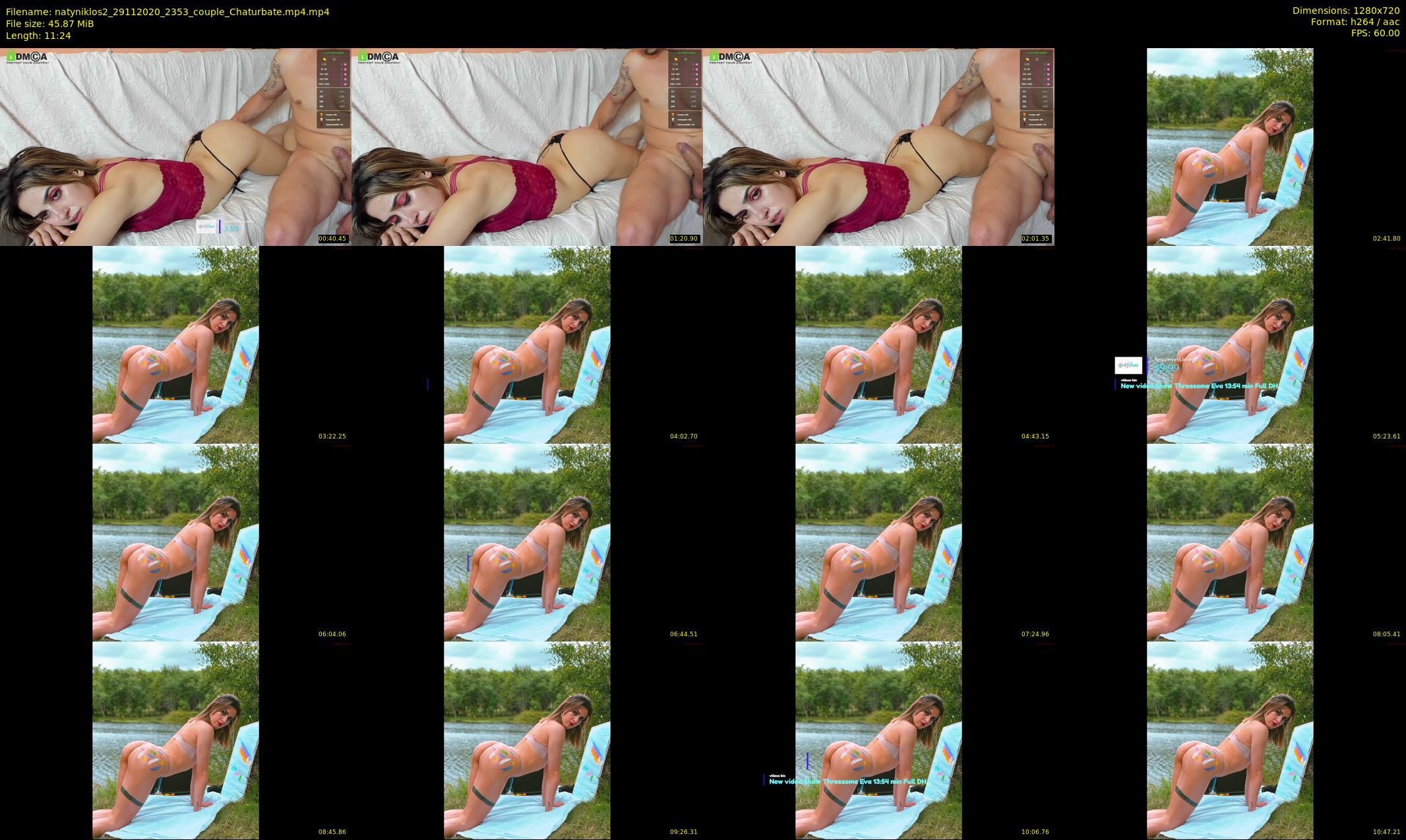 natyniklos2 — 12 minute Chaturbate couple cam show recording, 720p, Nov 29, 2020
