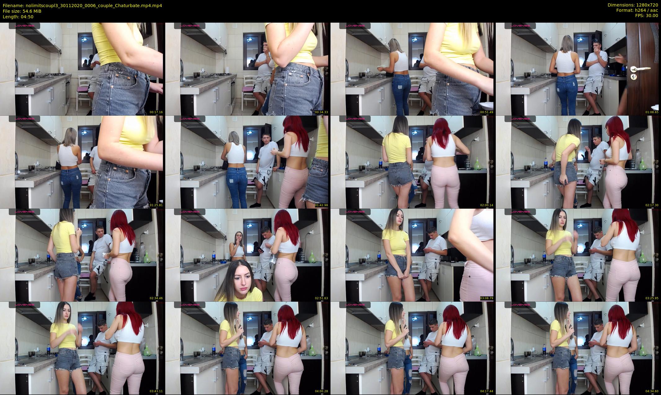 nolimitscoupl3 — 5 minute Chaturbate couple cam show recording, 720p, Nov 30, 2020