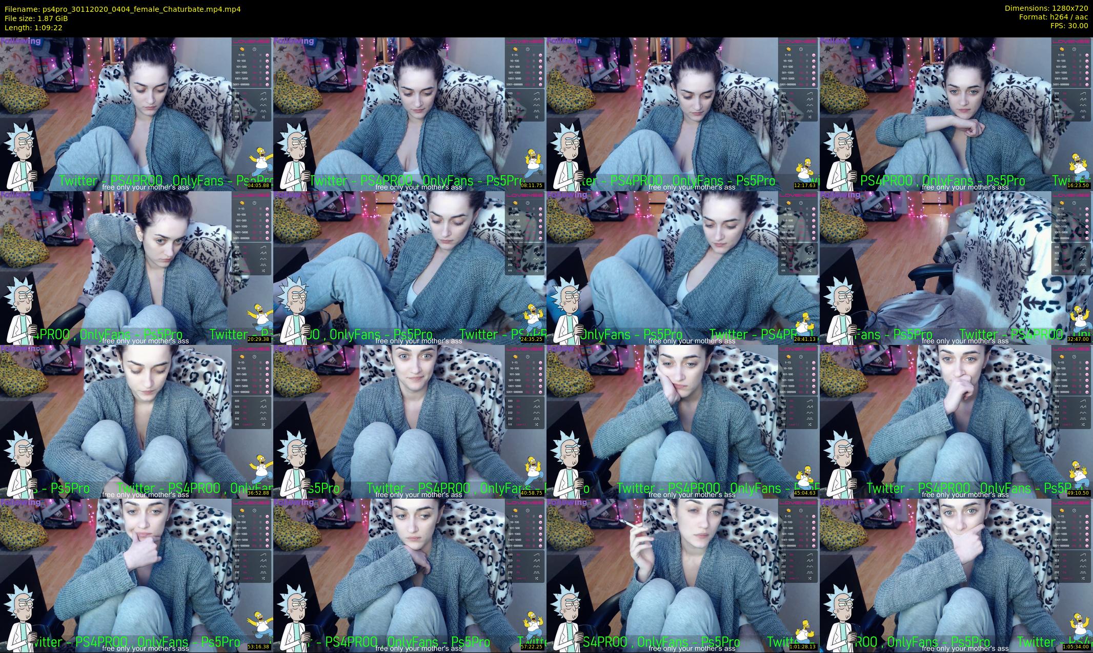 ps4pro — 70 minute Chaturbate female cam show recording, 720p, Nov 30, 2020