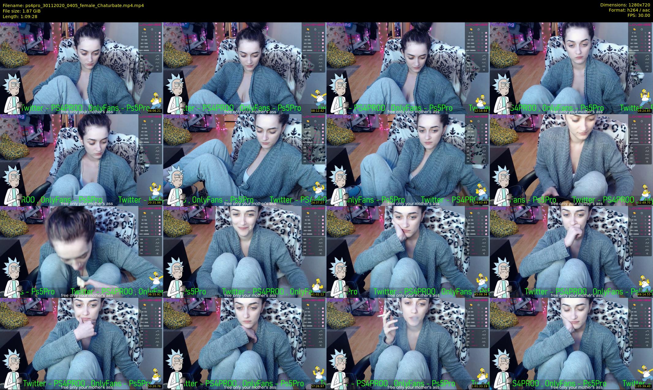 ps4pro — 70 minute Chaturbate female cam show recording, 720p, Nov 30, 2020