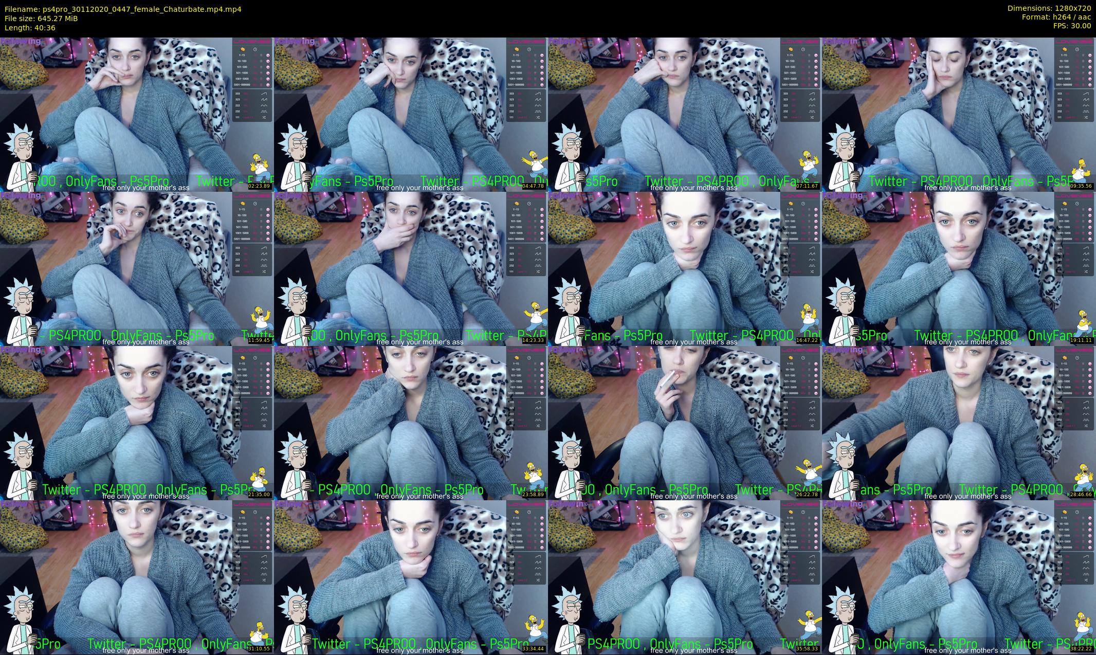 ps4pro — 41 minute Chaturbate female cam show recording, 720p, Nov 30, 2020