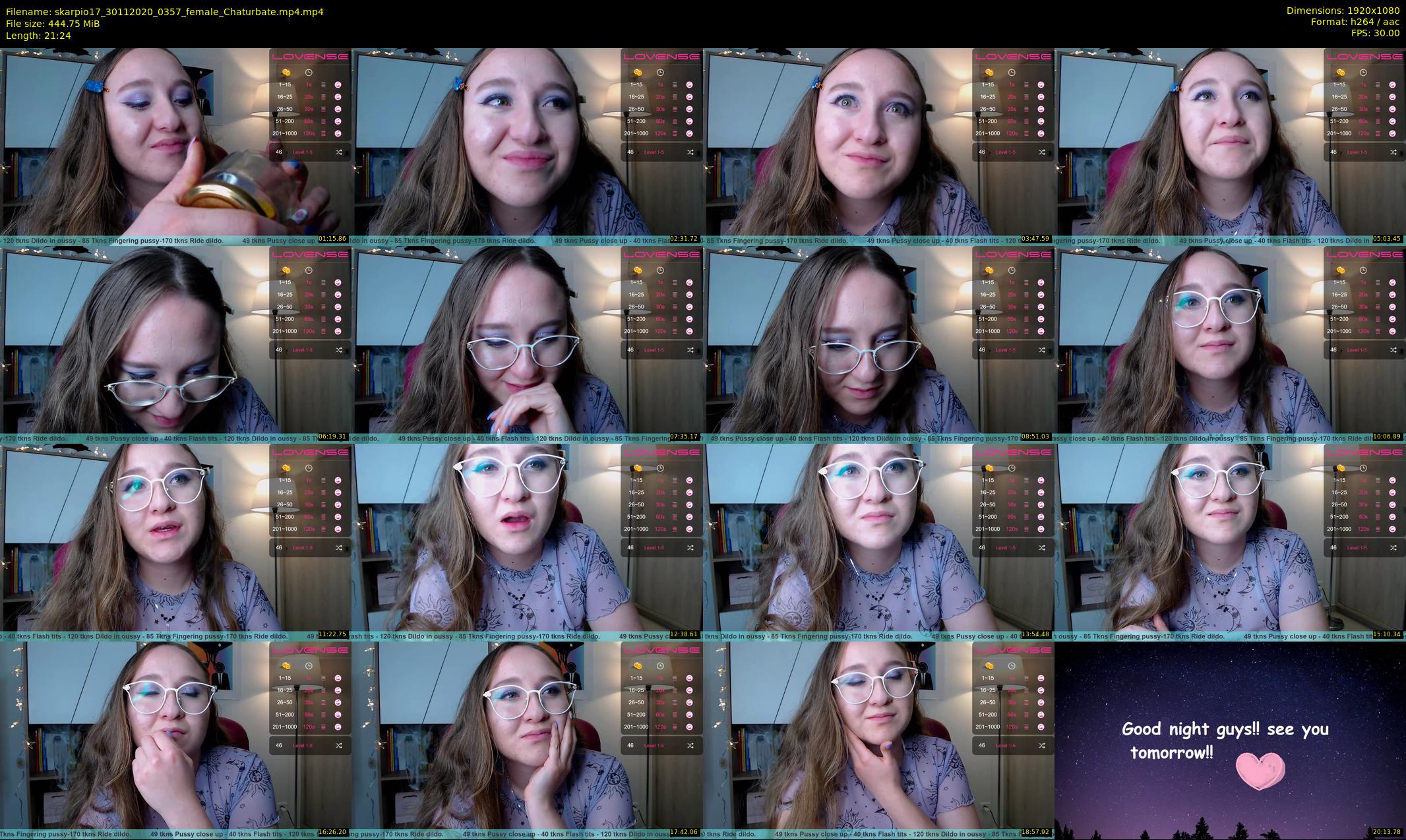 skarpio17 — 22 minute Chaturbate female cam show recording, 1080p, Nov 30, 2020