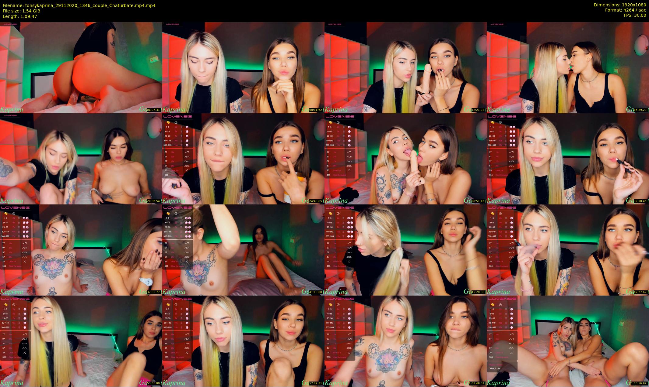 tonsykaprina — 70 minute Chaturbate couple cam show recording, 1080p, Nov 29, 2020