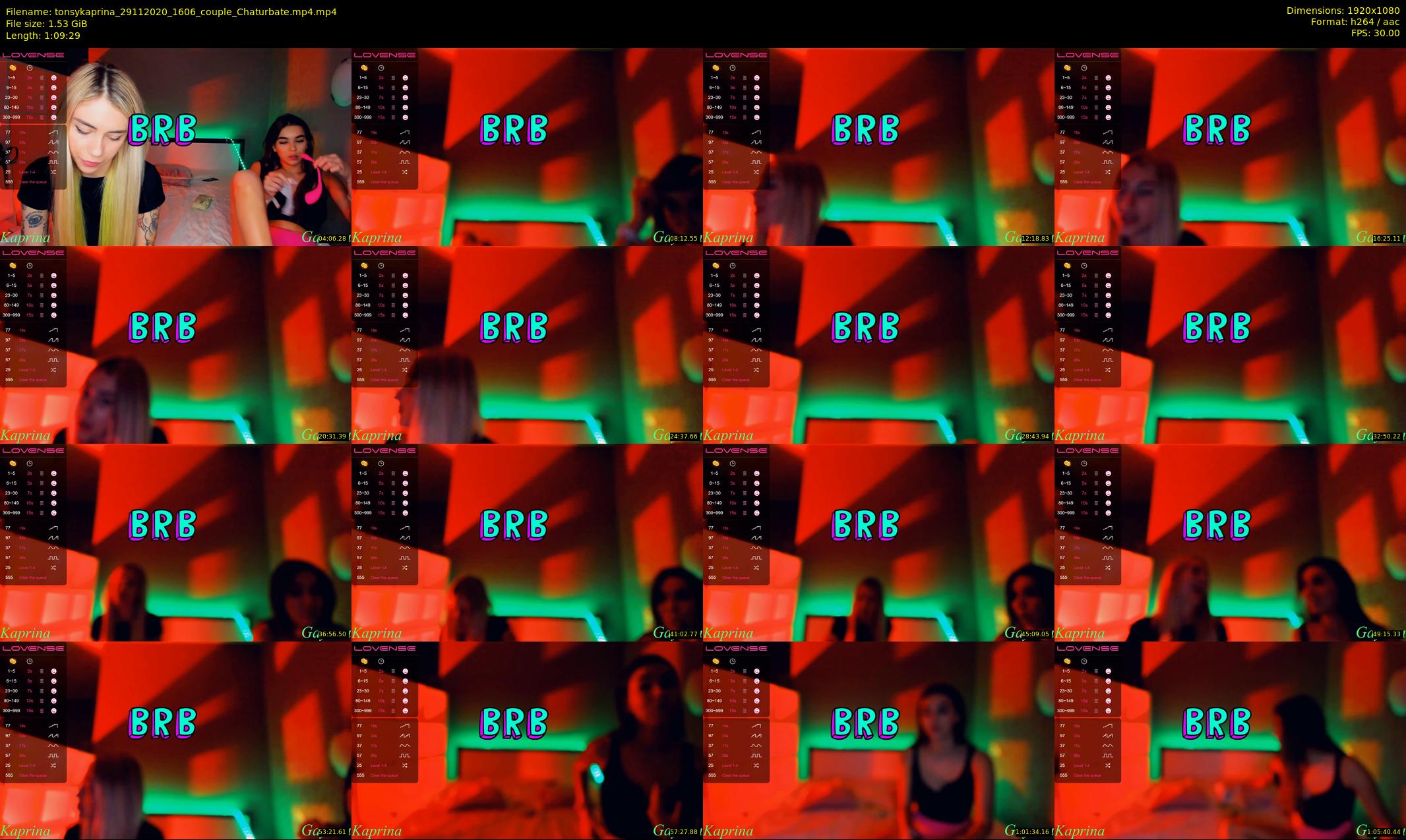 tonsykaprina — 70 minute Chaturbate couple cam show recording, 1080p, Nov 29, 2020