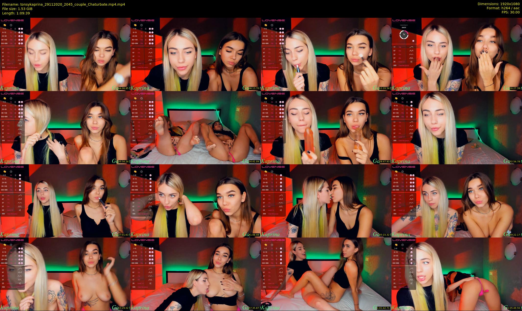 tonsykaprina — 70 minute Chaturbate couple cam show recording, 1080p, Nov 29, 2020