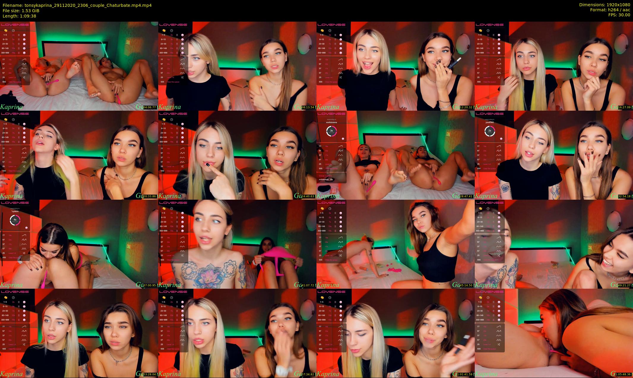 tonsykaprina — 70 minute Chaturbate couple cam show recording, 1080p, Nov 29, 2020