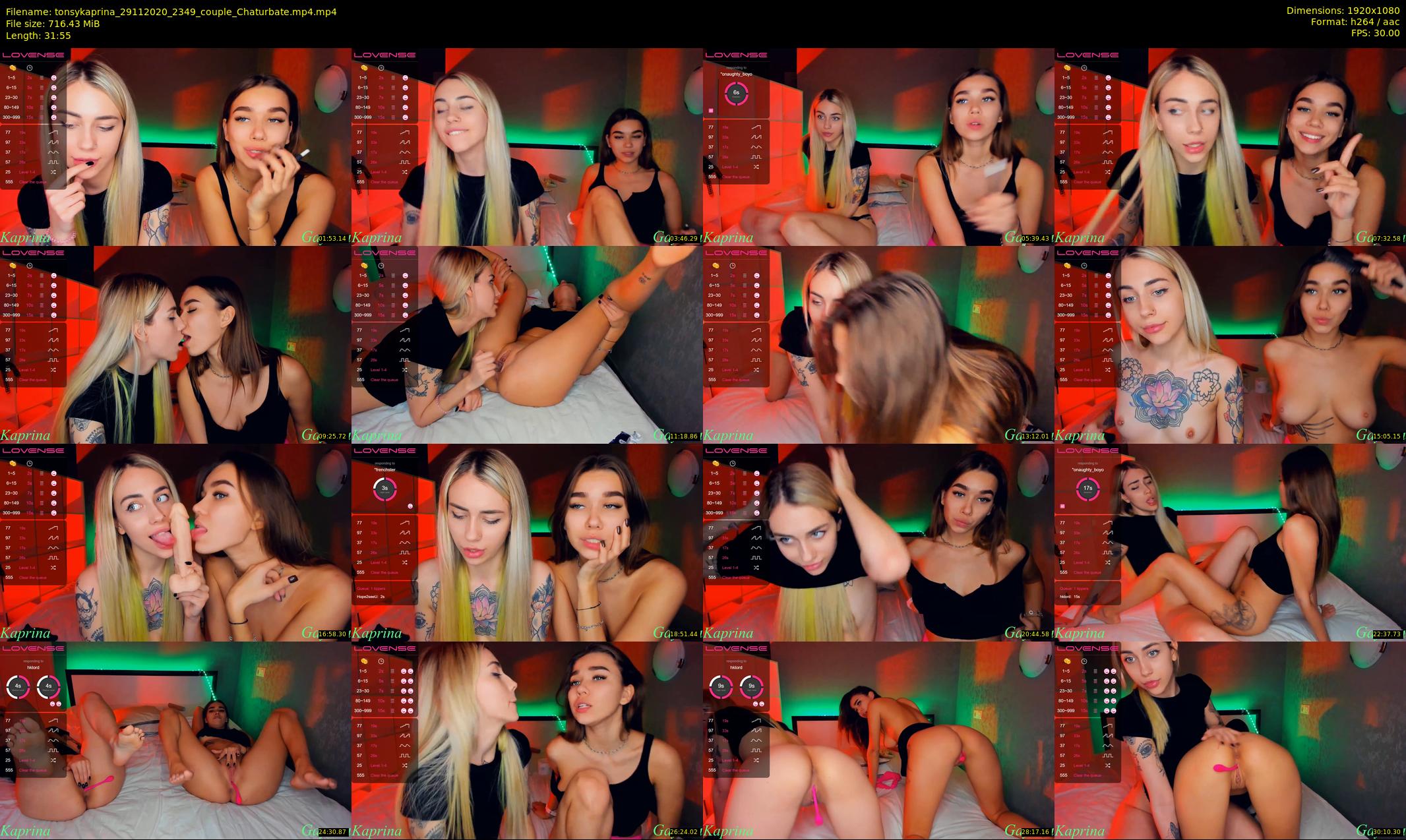 tonsykaprina — 32 minute Chaturbate couple cam show recording, 1080p, Nov 29, 2020