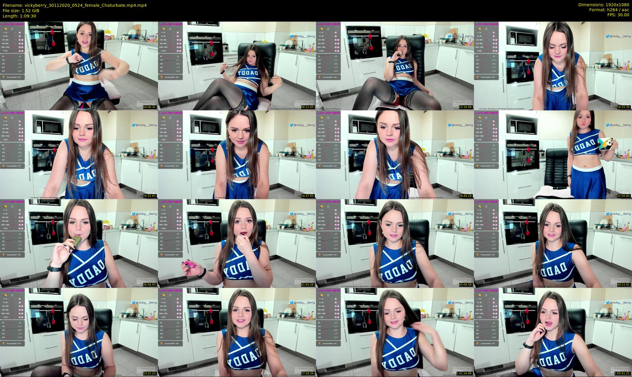 vickyberry — 70 minute Chaturbate female cam show recording, 1080p, Nov 30, 2020