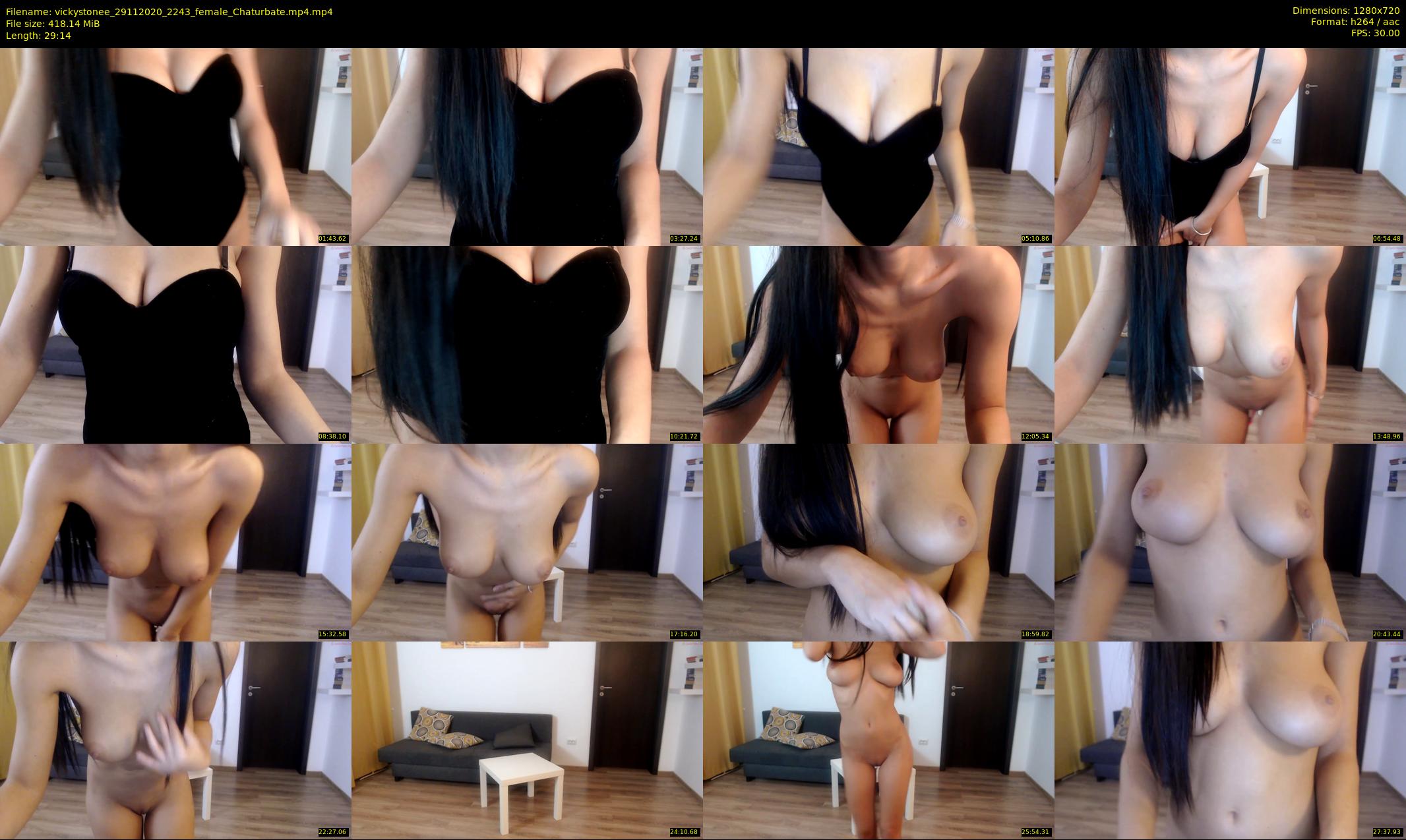 vickystonee — 30 minute Chaturbate female cam show recording, 720p, Nov 29, 2020