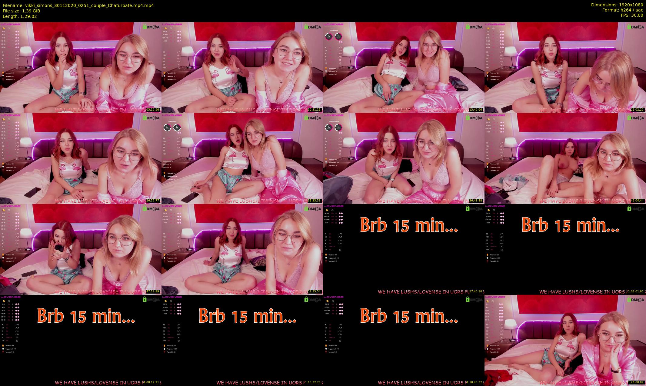 vikki_simons — 90 minute Chaturbate couple cam show recording, 1080p, Nov 30, 2020