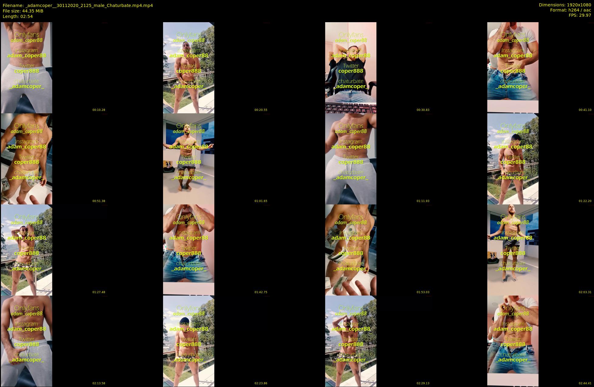 _adamcoper_ — 3 minute Chaturbate male cam show recording, 1080p, Nov 30, 2020