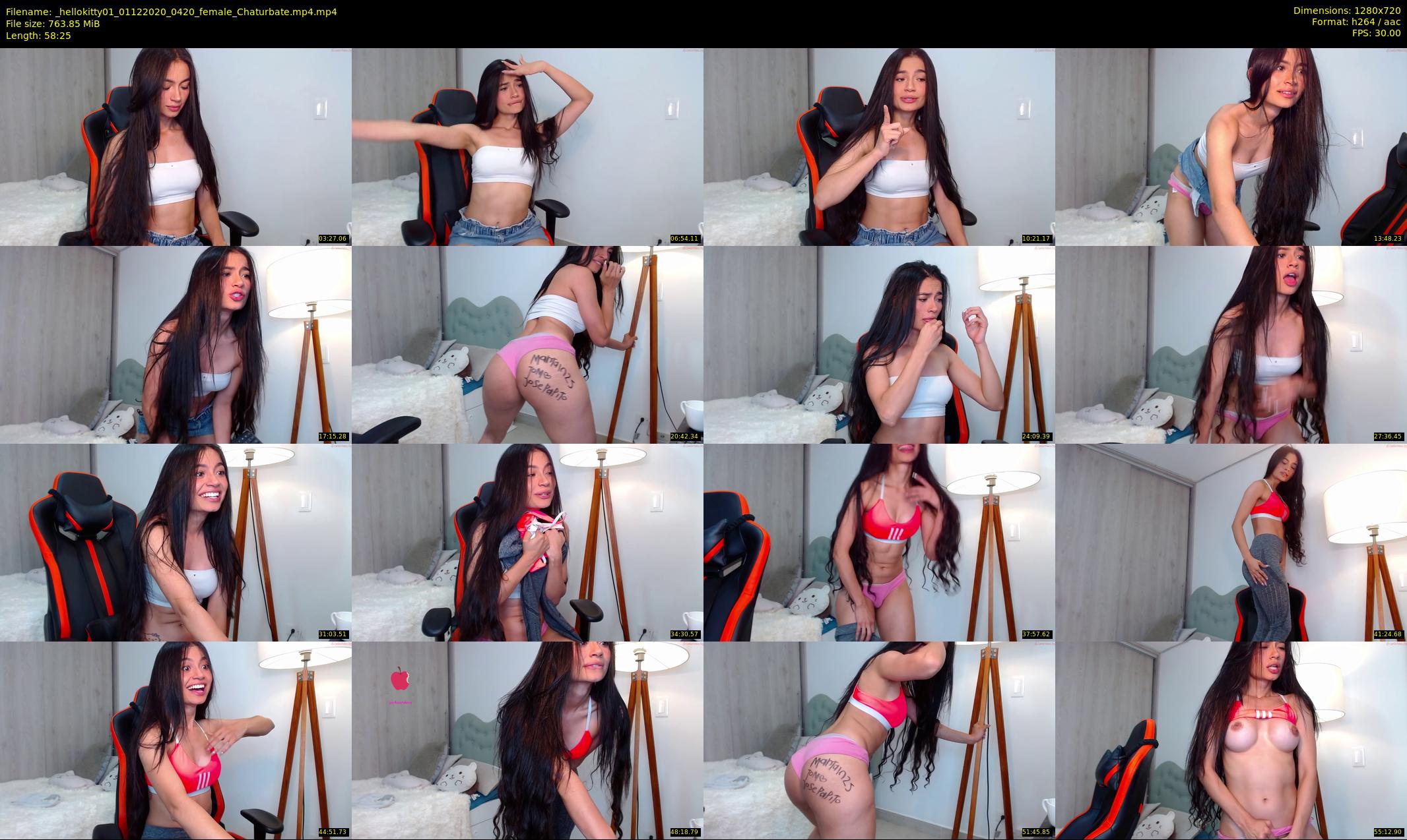 _hellokitty01 — 59 minute Chaturbate female cam show recording, 720p, Dec 1, 2020