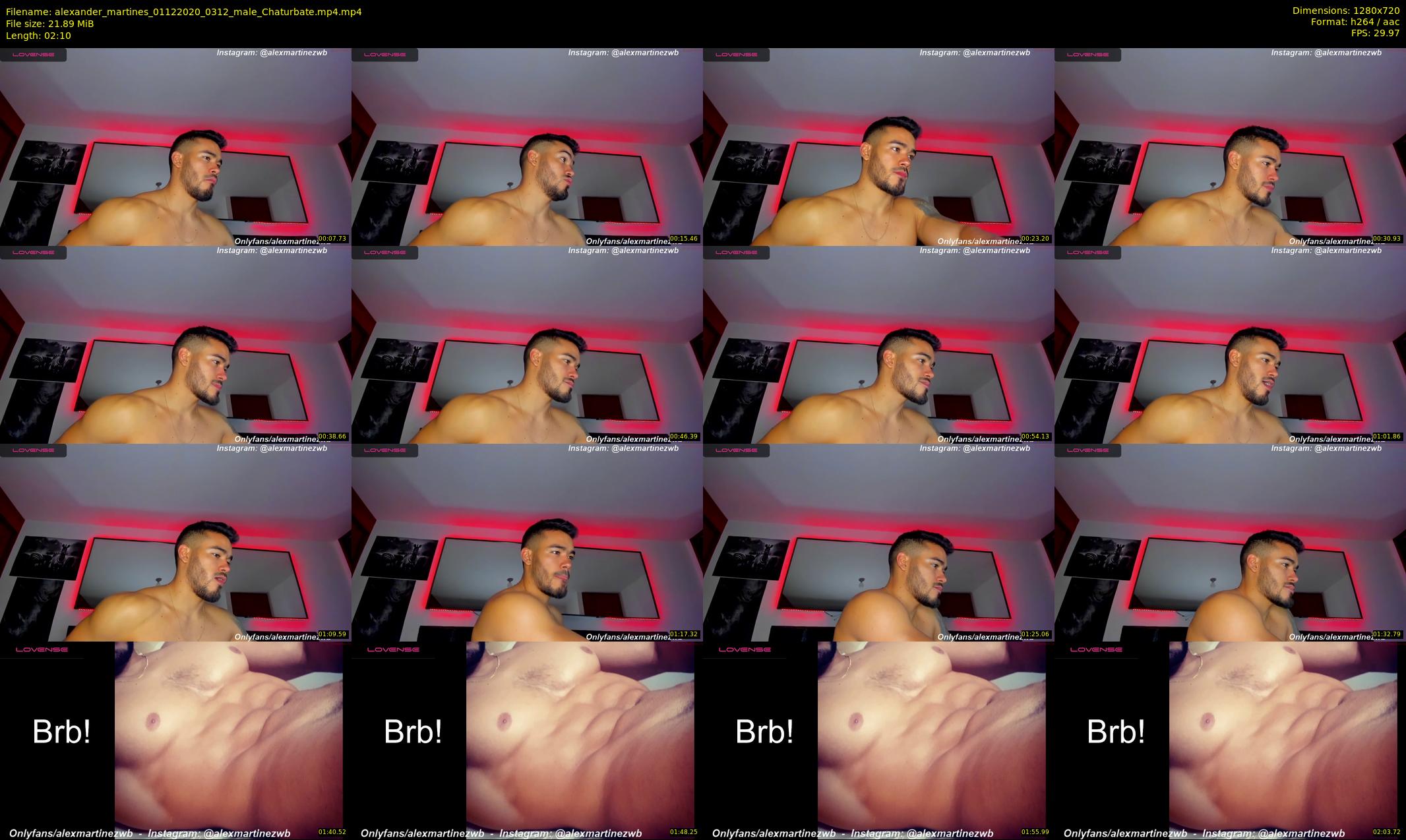 alexander_martines — 3 minute Chaturbate male cam show recording, 720p, Dec 1, 2020