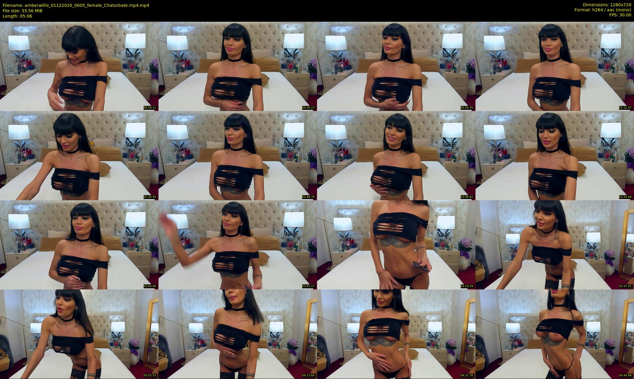 amberwillis — 6 minute Chaturbate female cam show recording, 720p, Dec 1, 2020