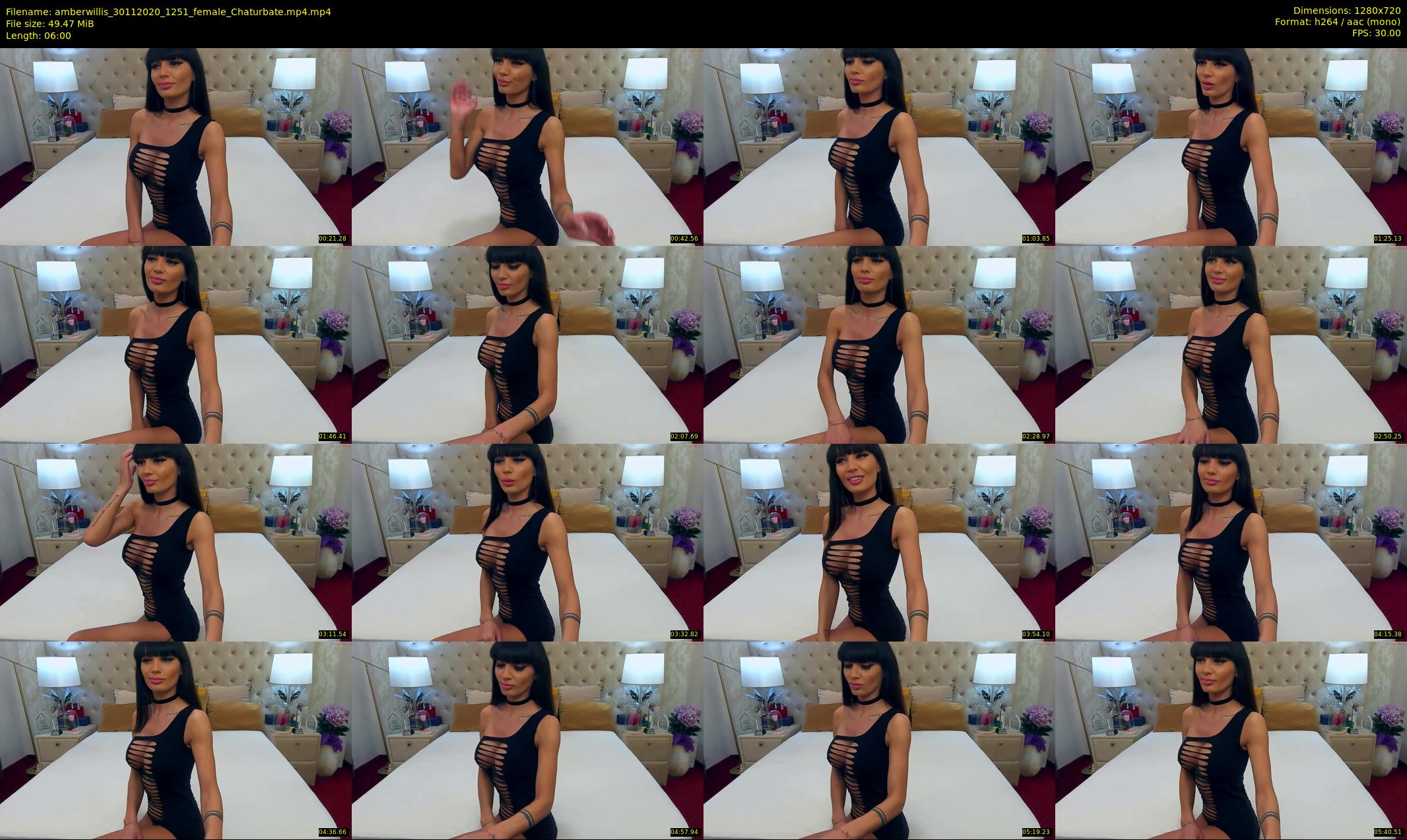 amberwillis — 6 minute Chaturbate female cam show recording, 720p, Nov 30, 2020