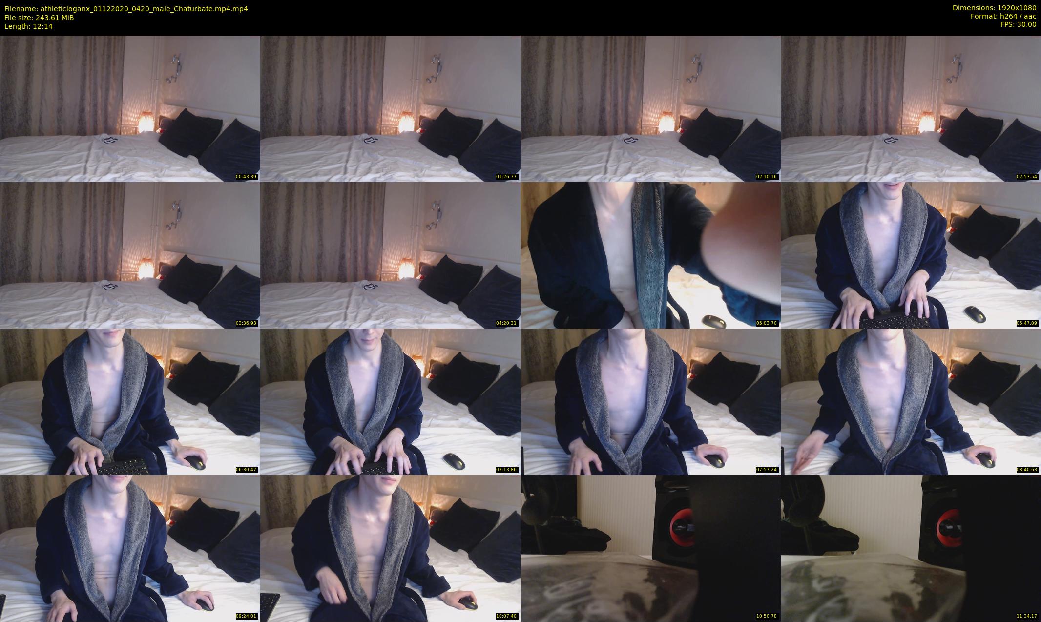 athleticloganx — 13 minute Chaturbate male cam show recording, 1080p, Dec 1, 2020