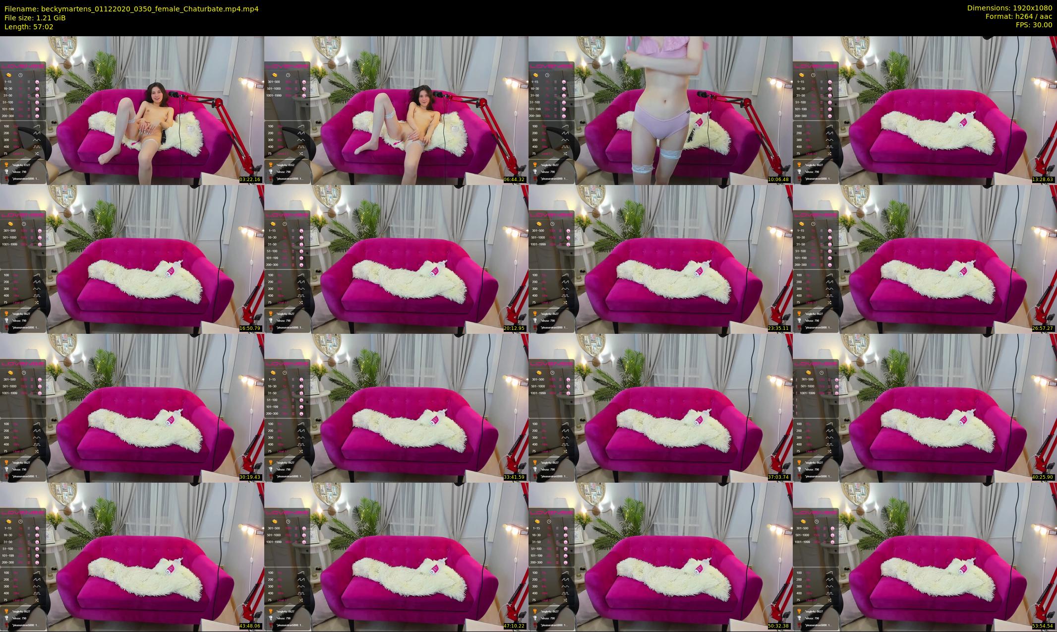 beckymartens — 58 minute Chaturbate female cam show recording, 1080p, Dec 1, 2020