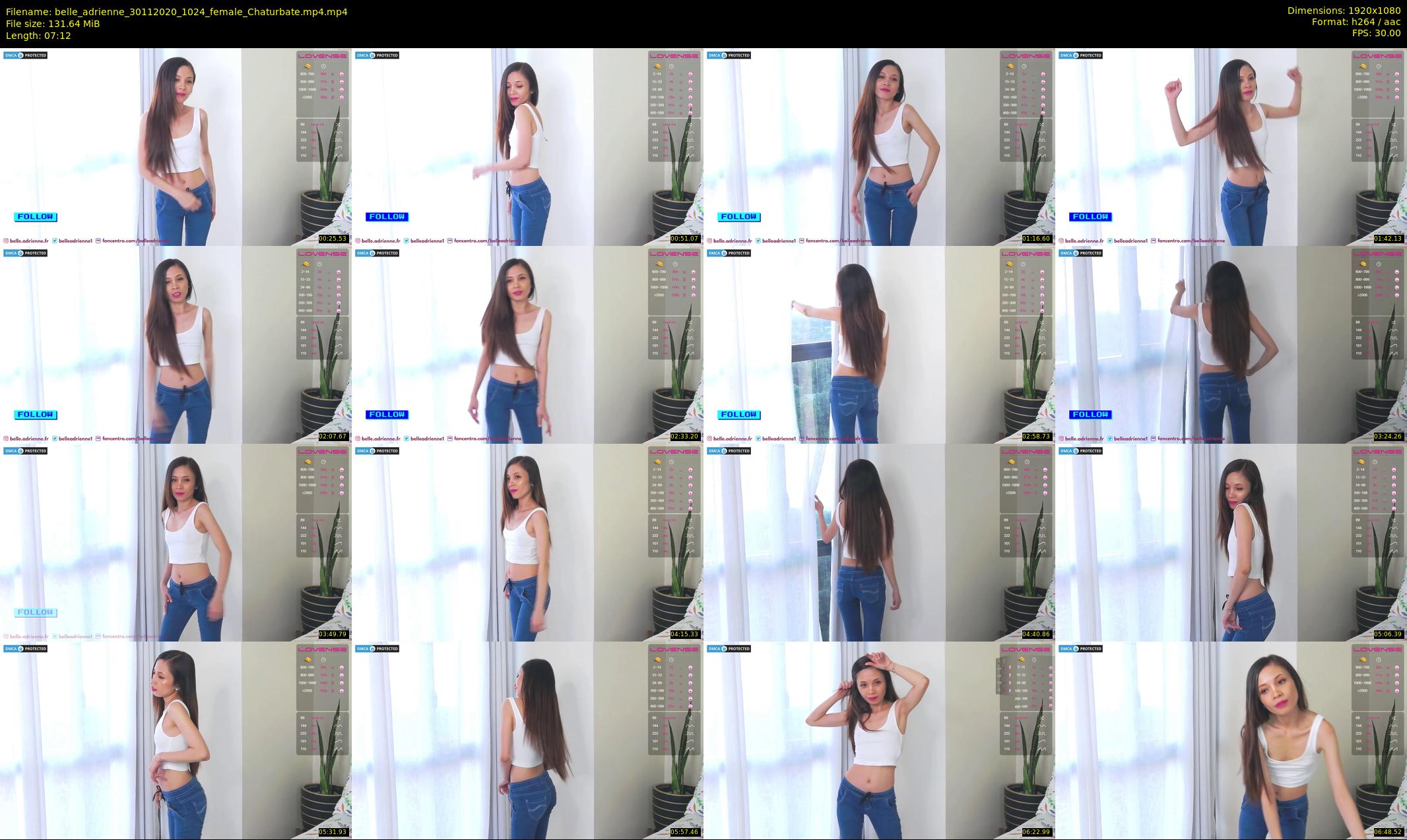 belle_adrienne — 8 minute Chaturbate couple cam show recording, 1080p, Nov 30, 2020