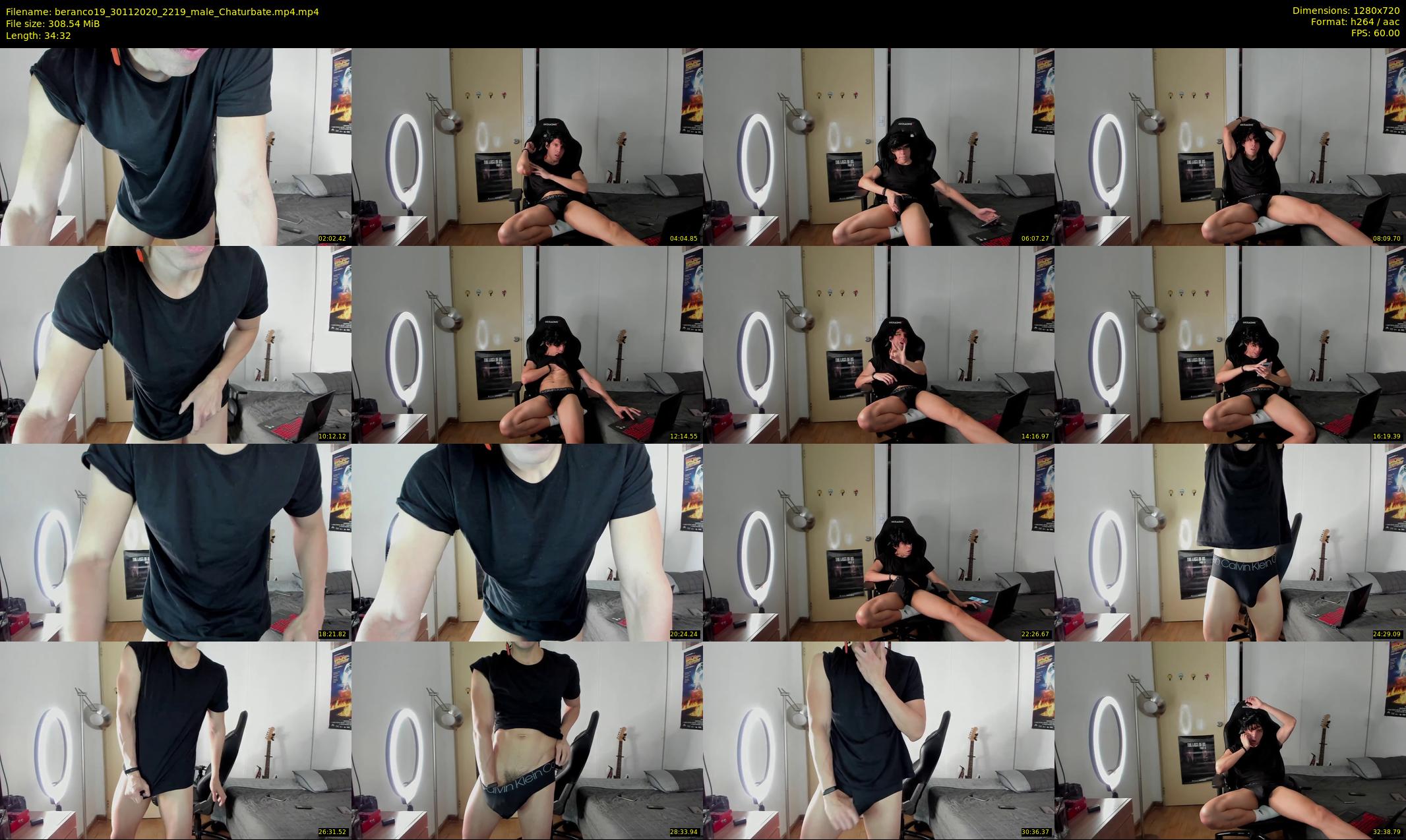 beranco19 — 35 minute Chaturbate male cam show recording, 720p, Nov 30, 2020